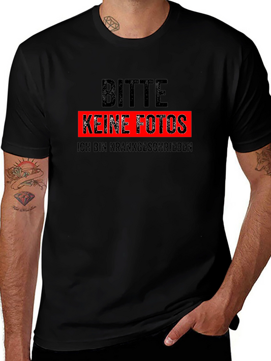 Bitte Keine Fotos Mens T-Shirt - Sarcastic German Humor Tee