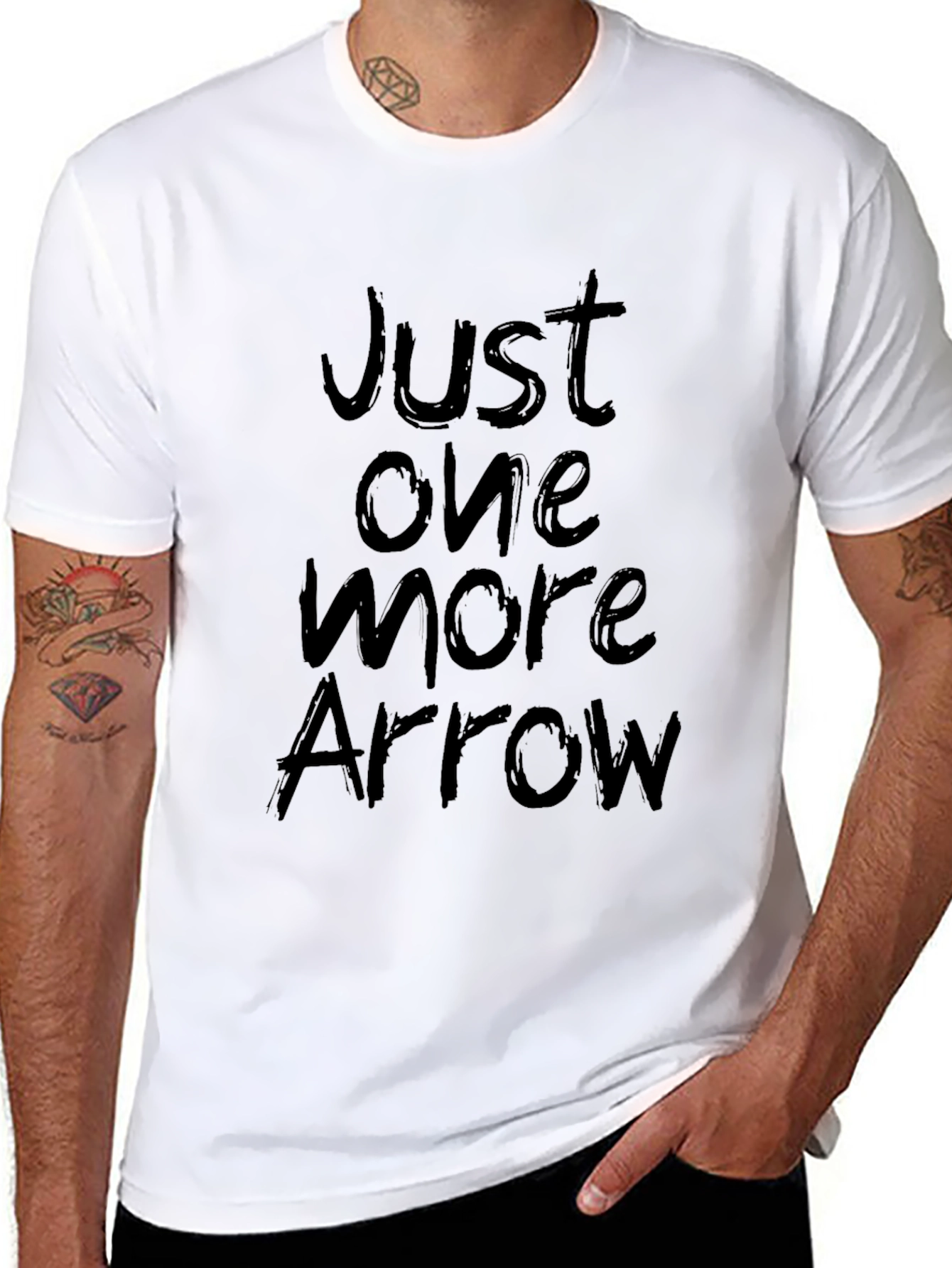 Just One More Arrow Black T-Shirt