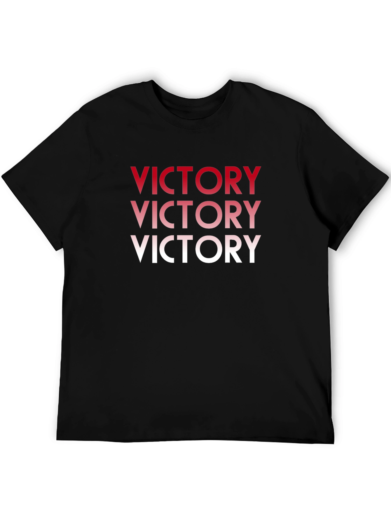 Victory Graphic Print Black T-Shirt