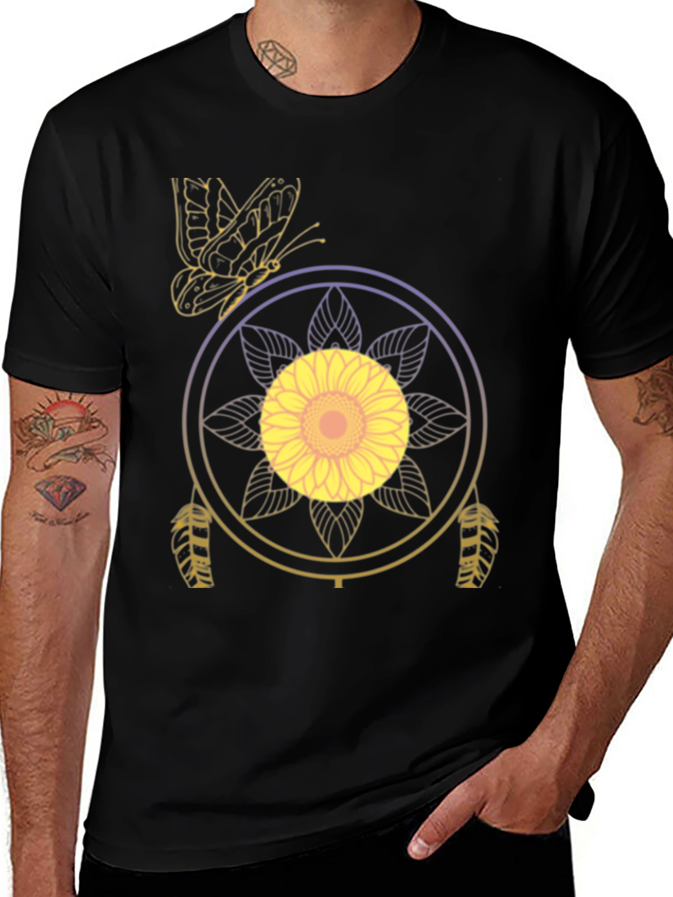 Sunflower Dreamcatcher Graphic T-Shirt