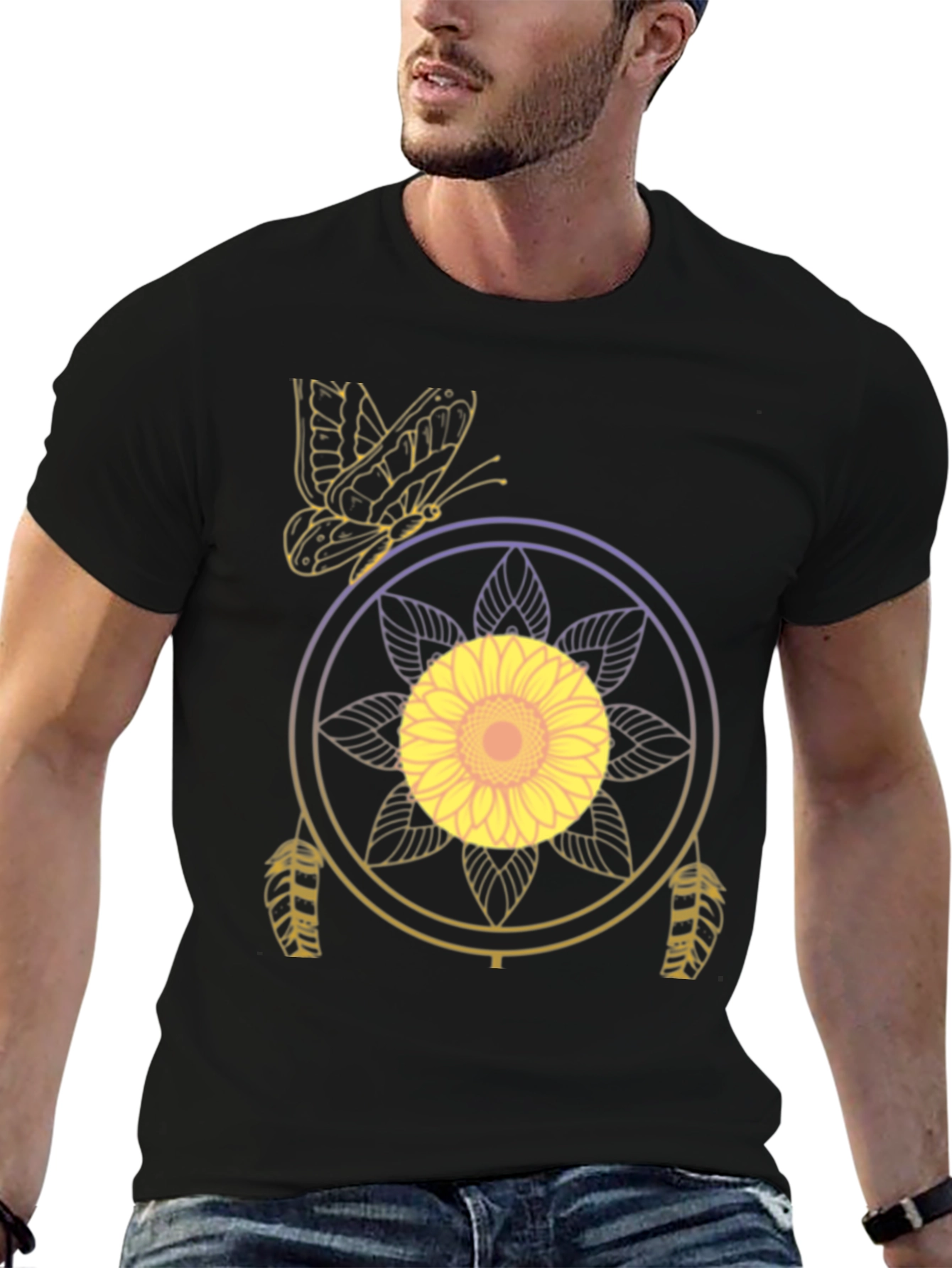 Sunflower Dreamcatcher Graphic T-Shirt