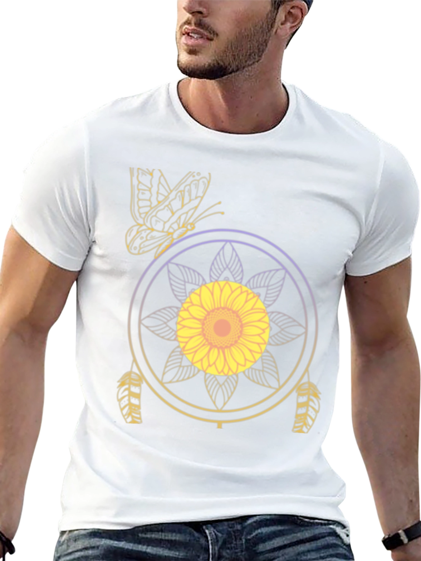Sunflower Dreamcatcher Graphic T-Shirt