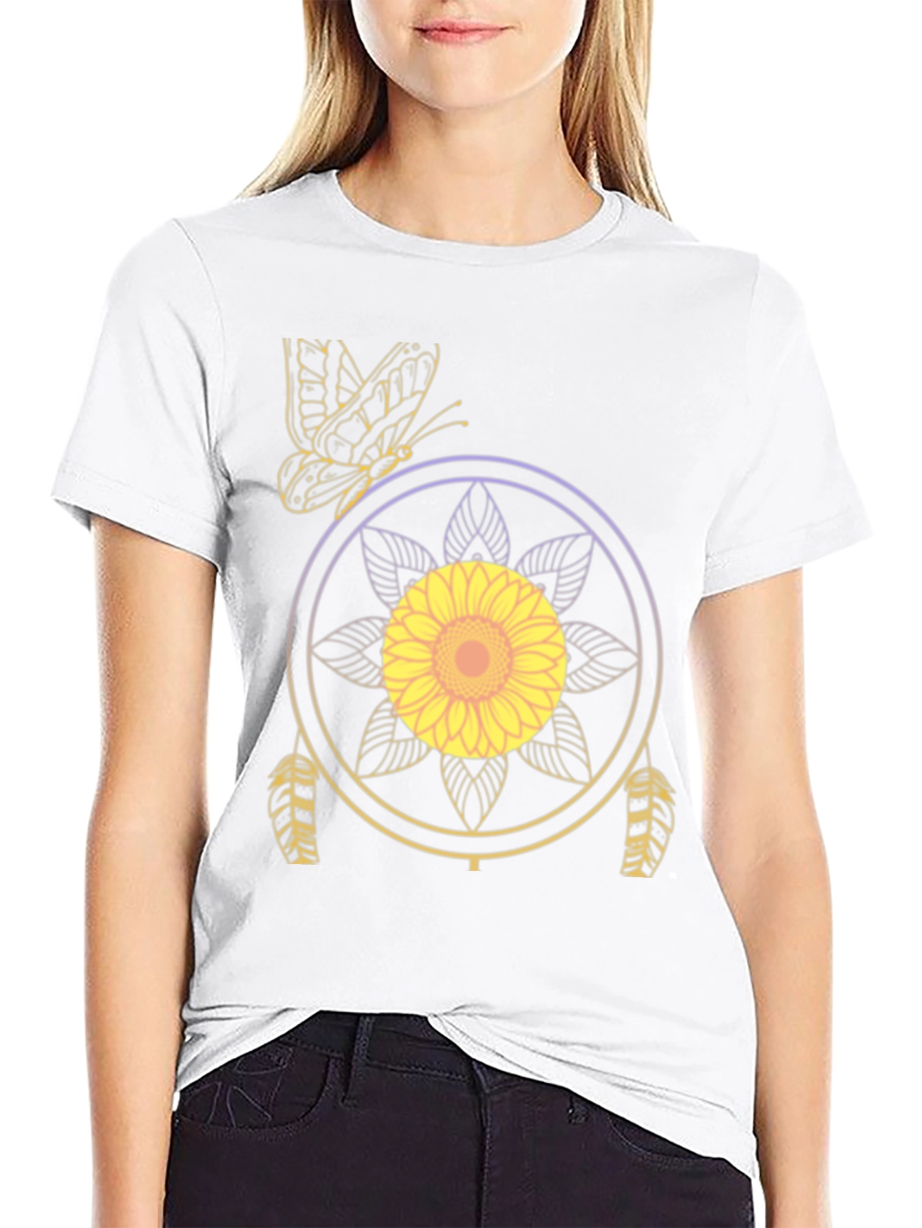 Sunflower Dreamcatcher Graphic T-Shirt
