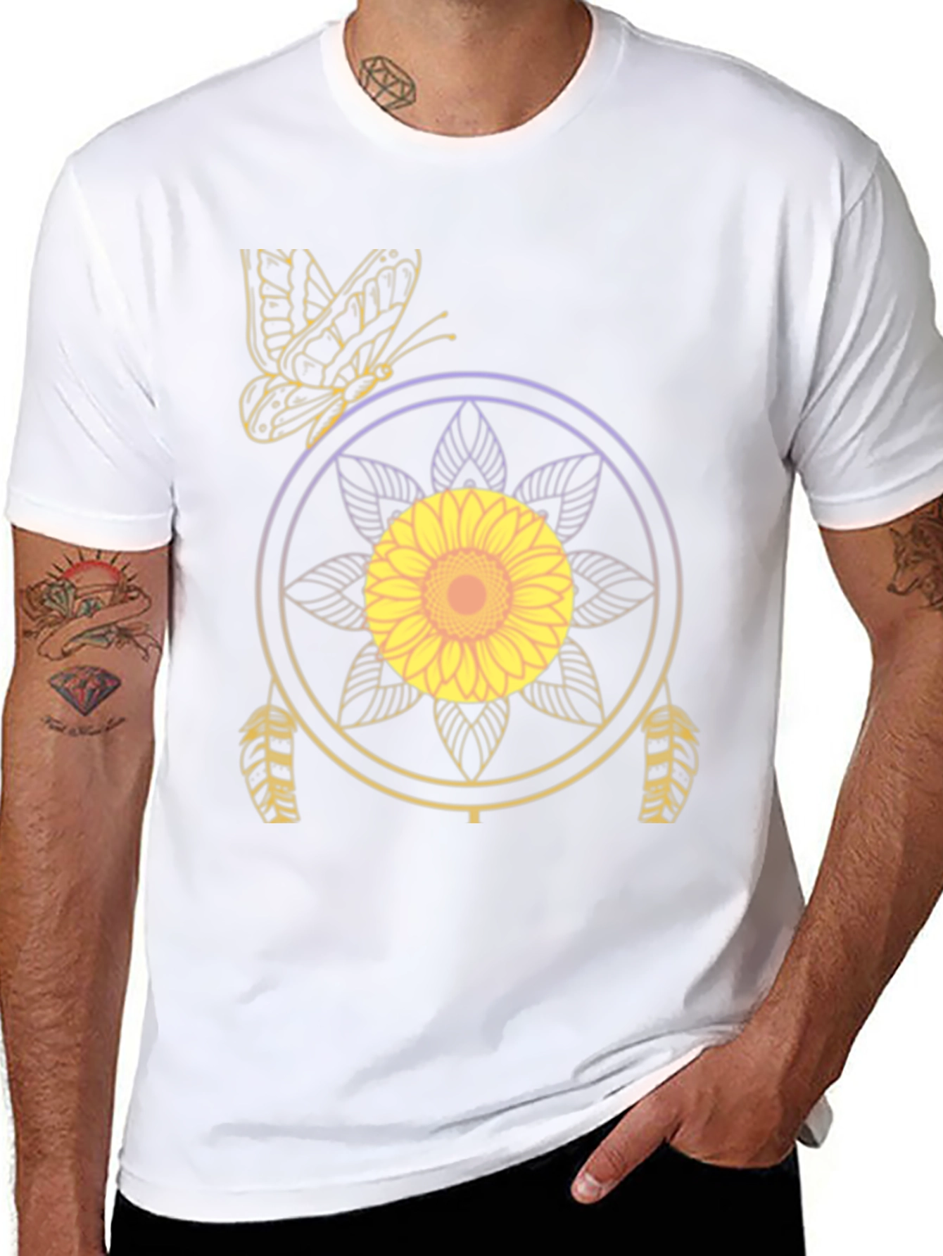 Sunflower Dreamcatcher Graphic T-Shirt