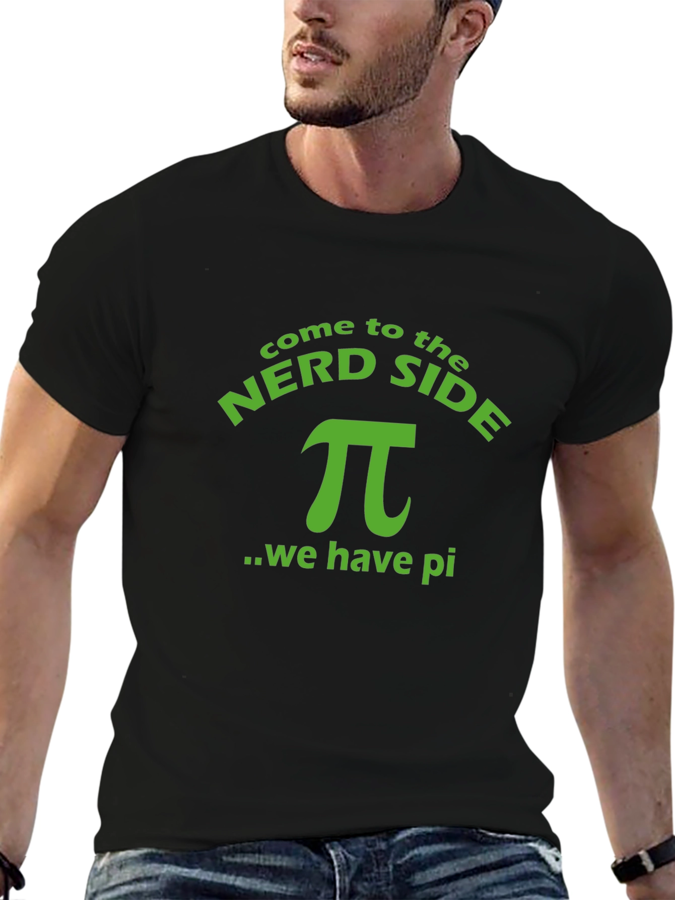 Nerd Side Pi T-Shirt - Soft Cotton Tee