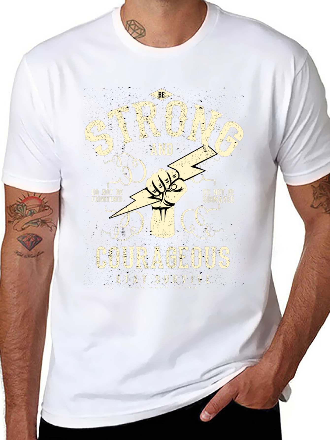 Strong and Courageous Graphic T-Shirt