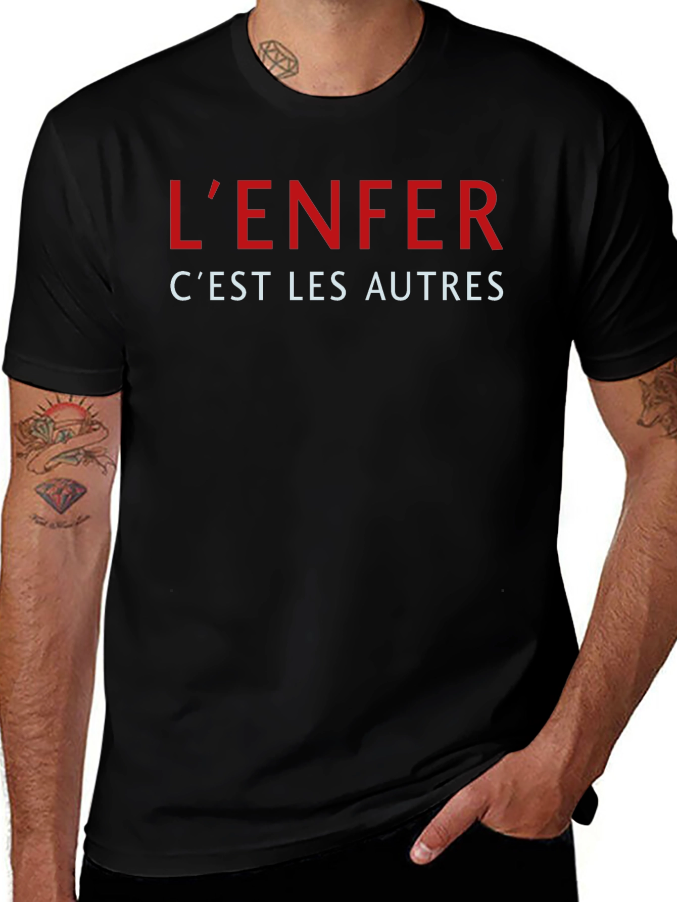 Lenfer Cest Les Autres Graphic Tee