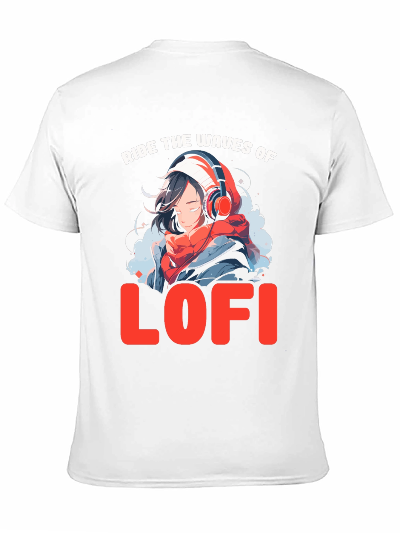 Ride the Waves of LoFi Black T-Shirt