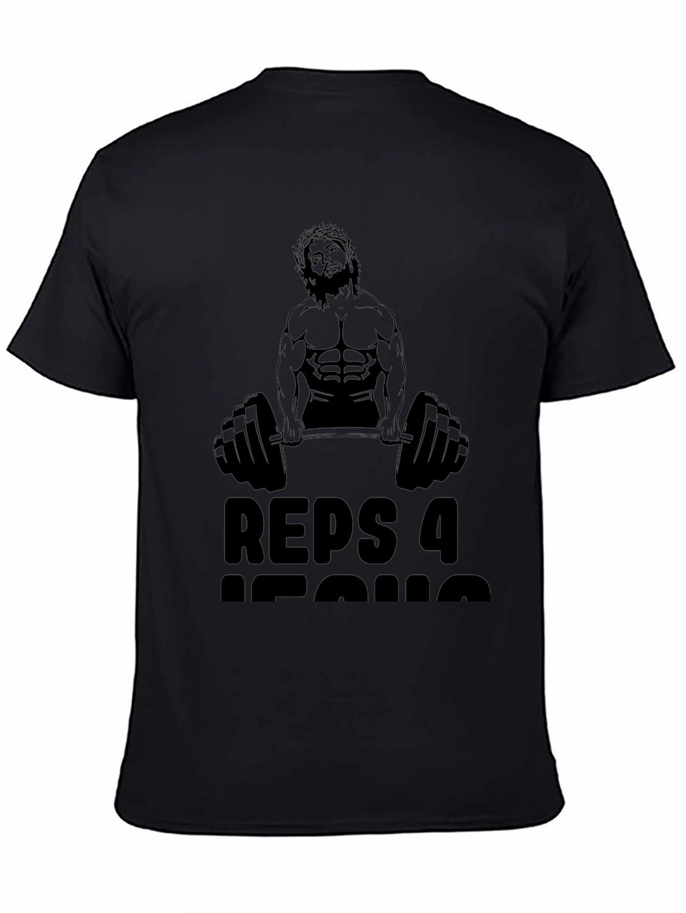Reps 4 Jesus Black Graphic T-Shirt