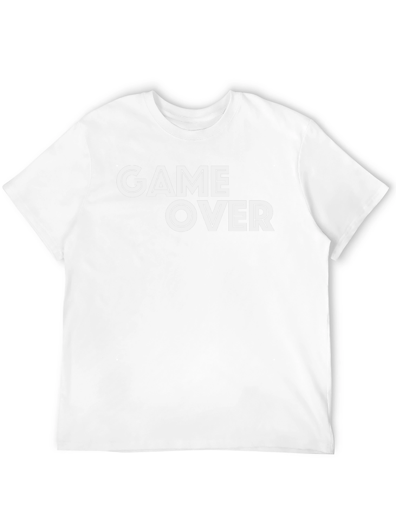Game Over Black T-Shirt - Bold Graphic Tee