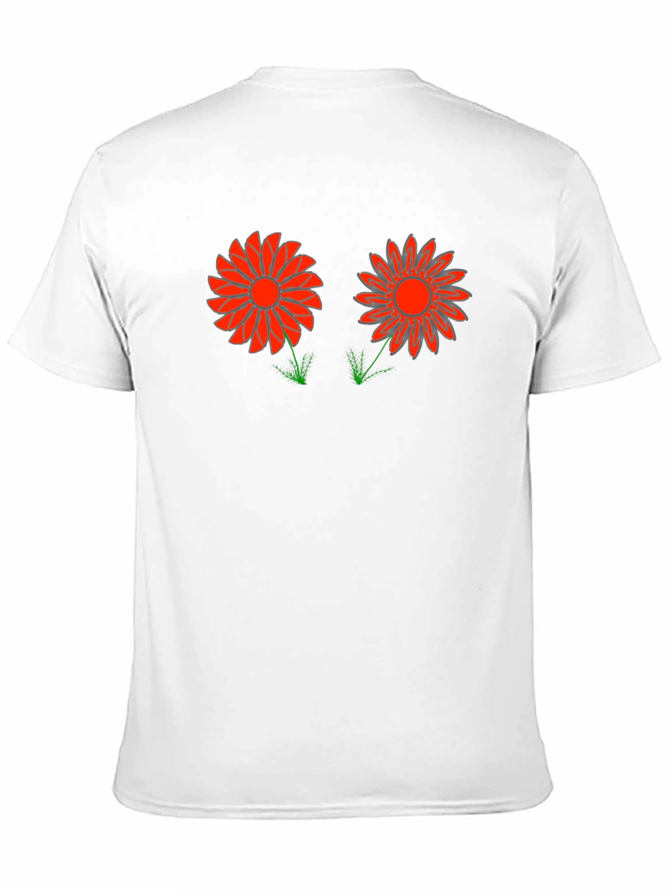 Funky Flower Graphic Tee - Black