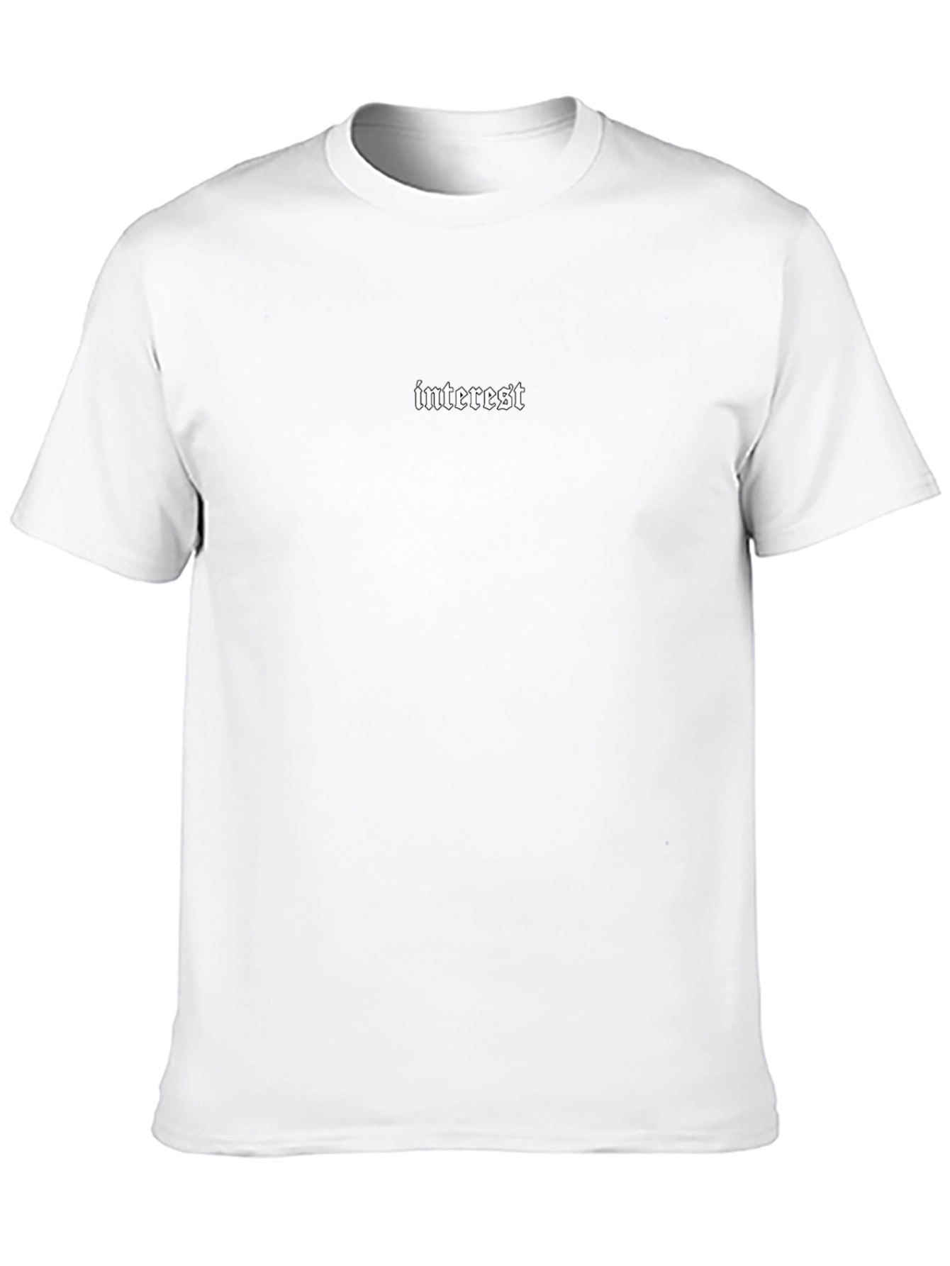 Interest Graphic Print Black T-Shirt