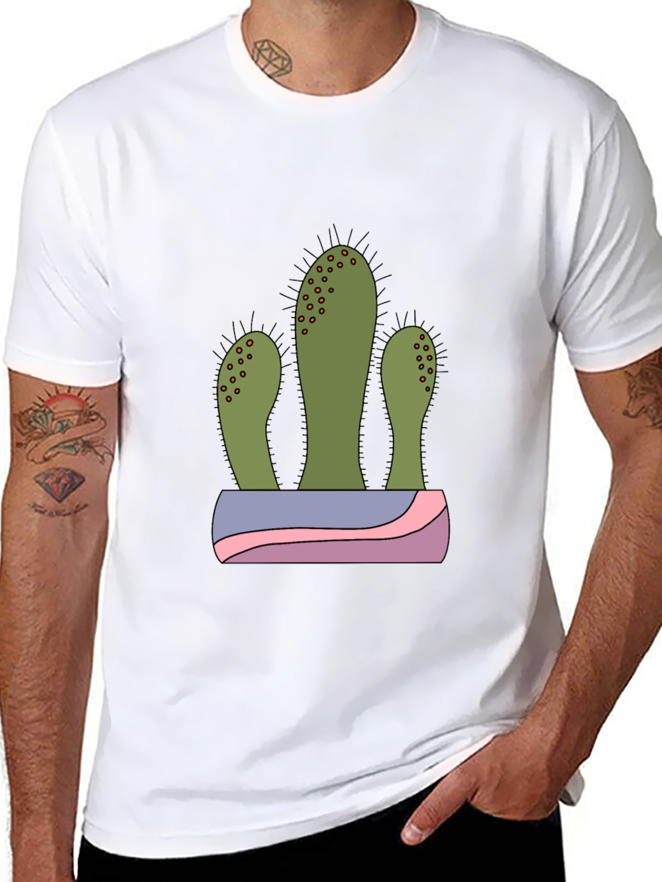 Cactus Graphic T-Shirt - Trendy Desert Style