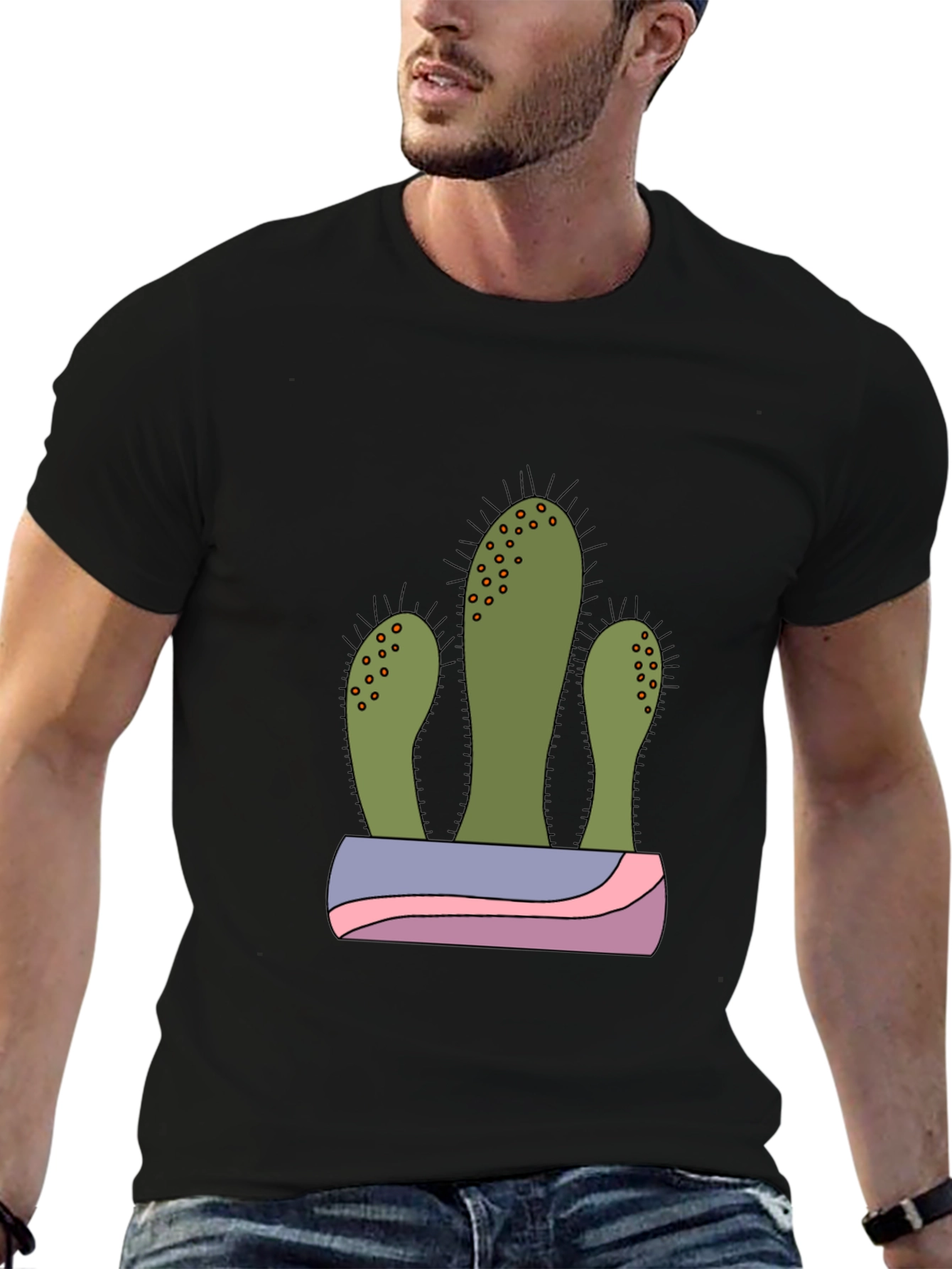 Cactus Graphic T-Shirt - Trendy Desert Style
