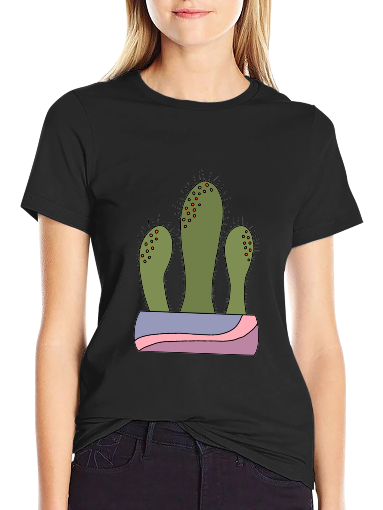 Cactus Graphic T-Shirt - Trendy Desert Style