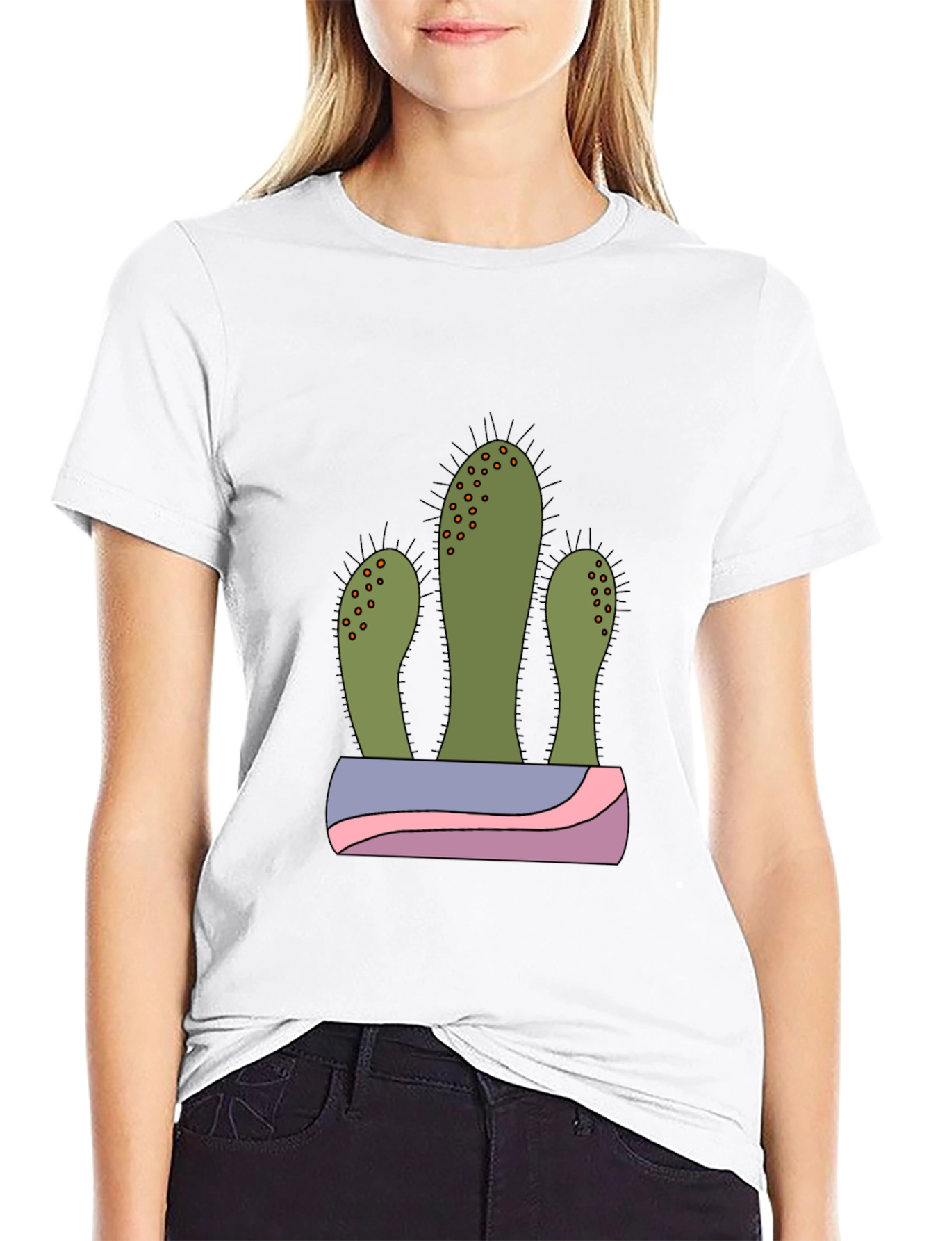 Cactus Graphic T-Shirt - Trendy Desert Style