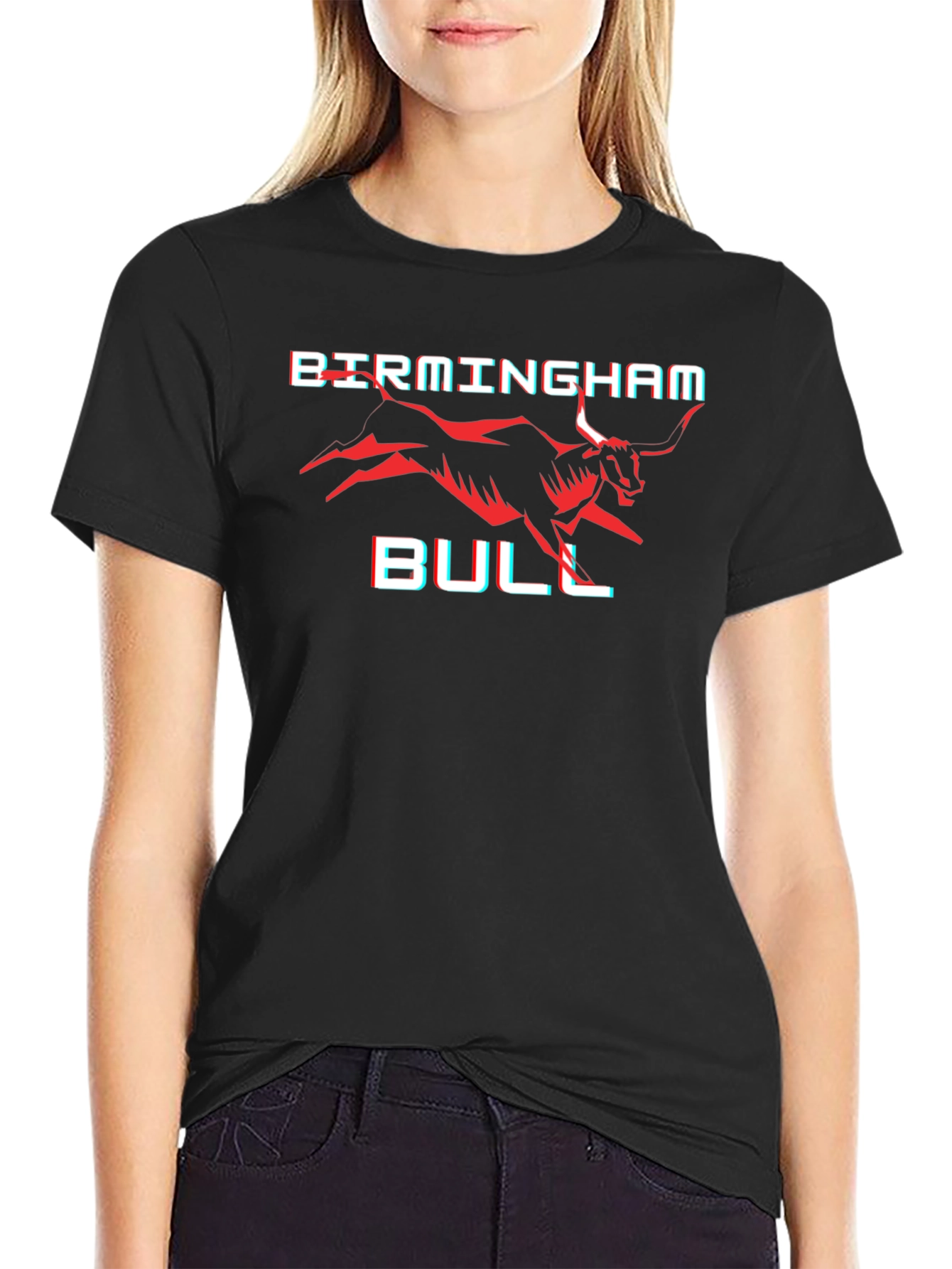 Birmingham Bull Graphic T-Shirt - Black