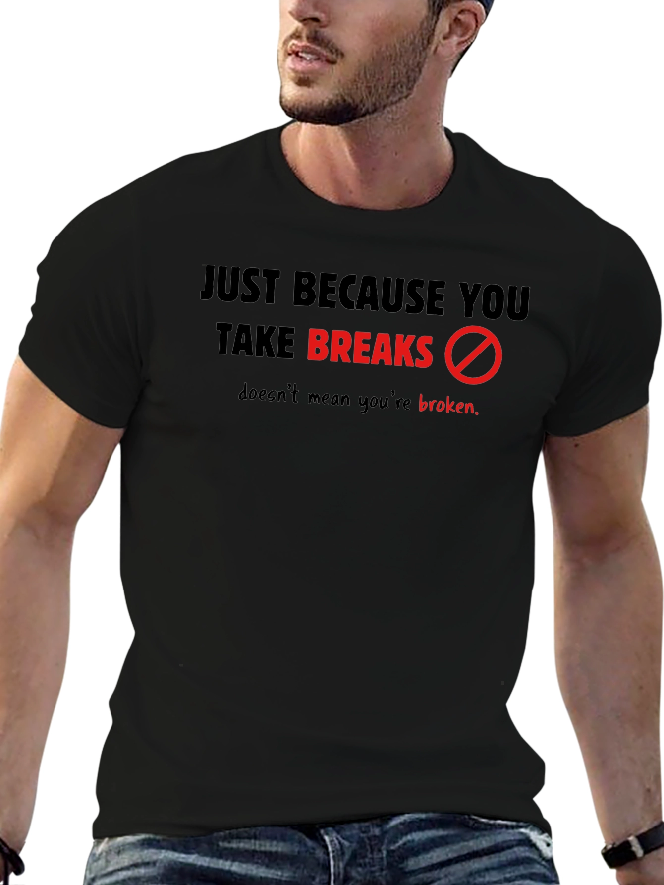 Take Breaks Graphic T-Shirt - Black