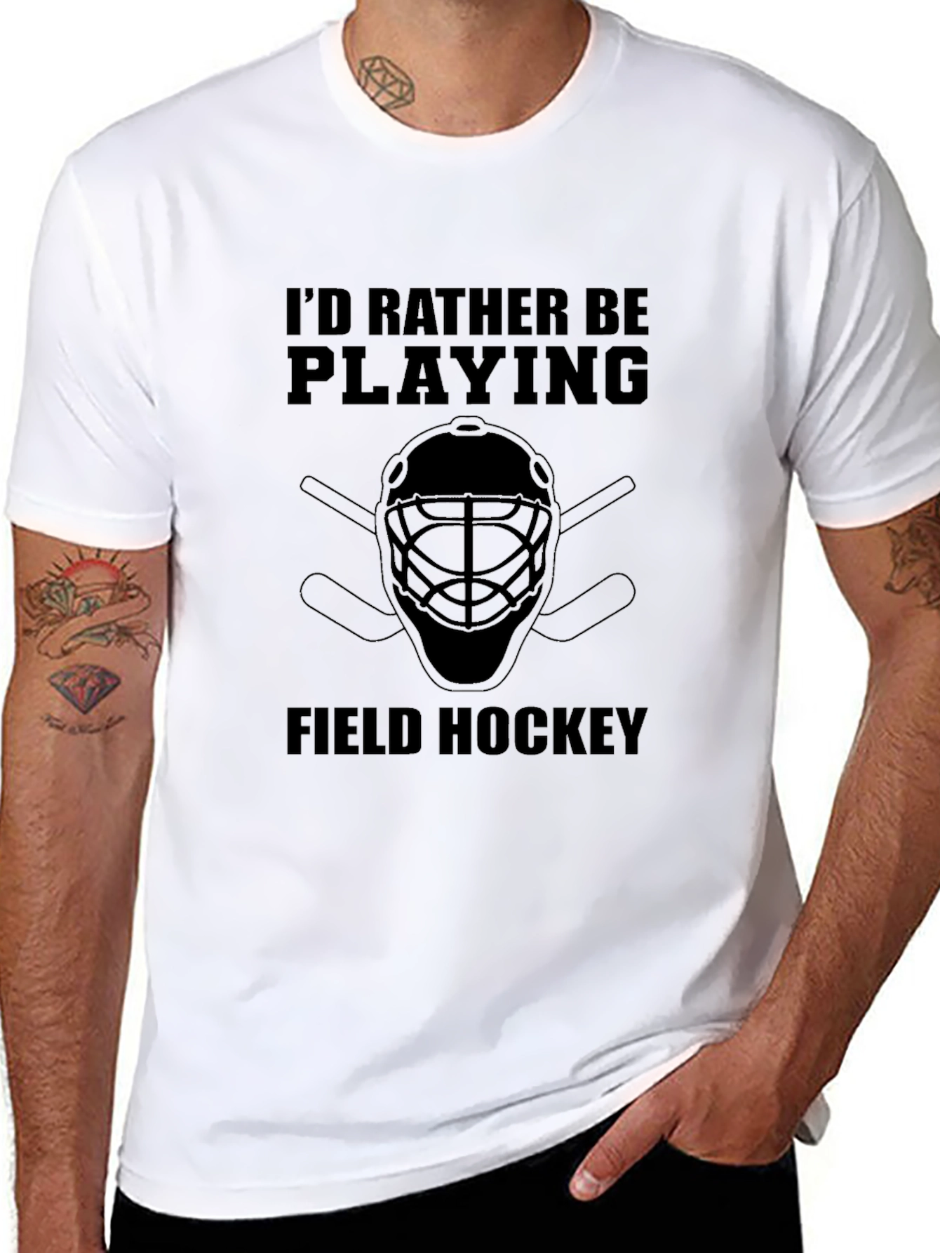 Field Hockey T-Shirt - Id Rather Be Playing