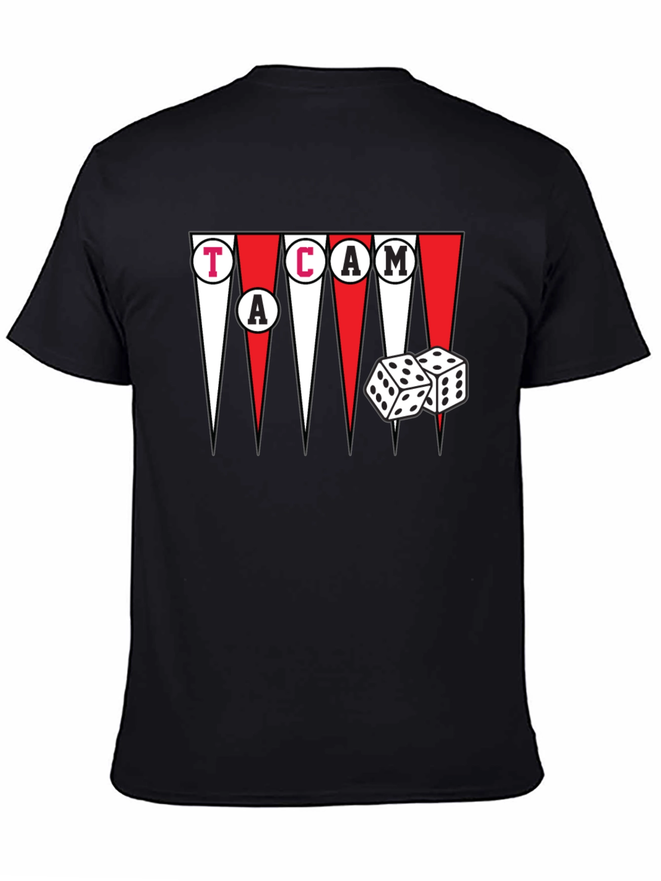 Backgammon Dice Graphic T-Shirt - Game Night Ready