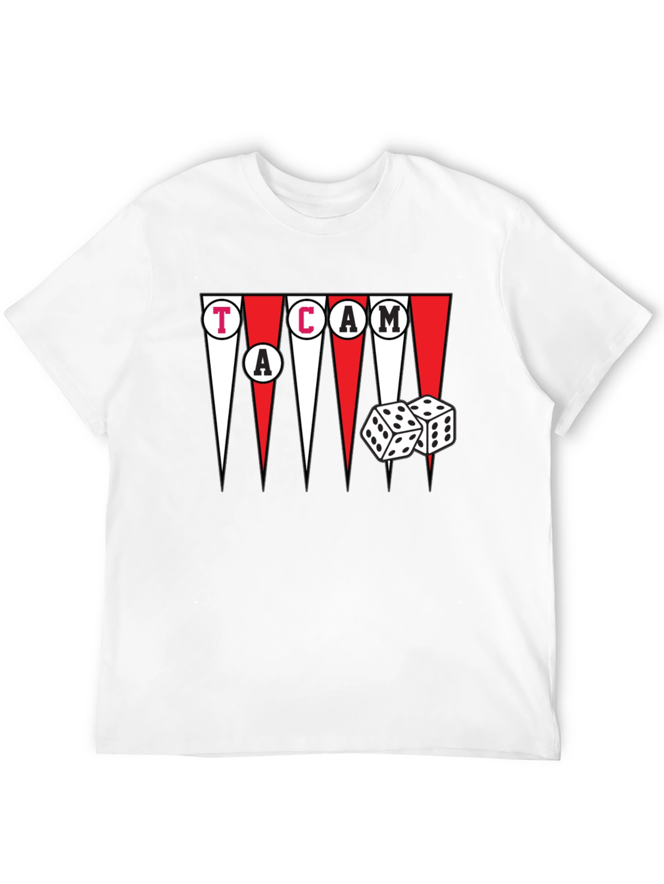 Backgammon Dice Graphic T-Shirt - Game Night Ready
