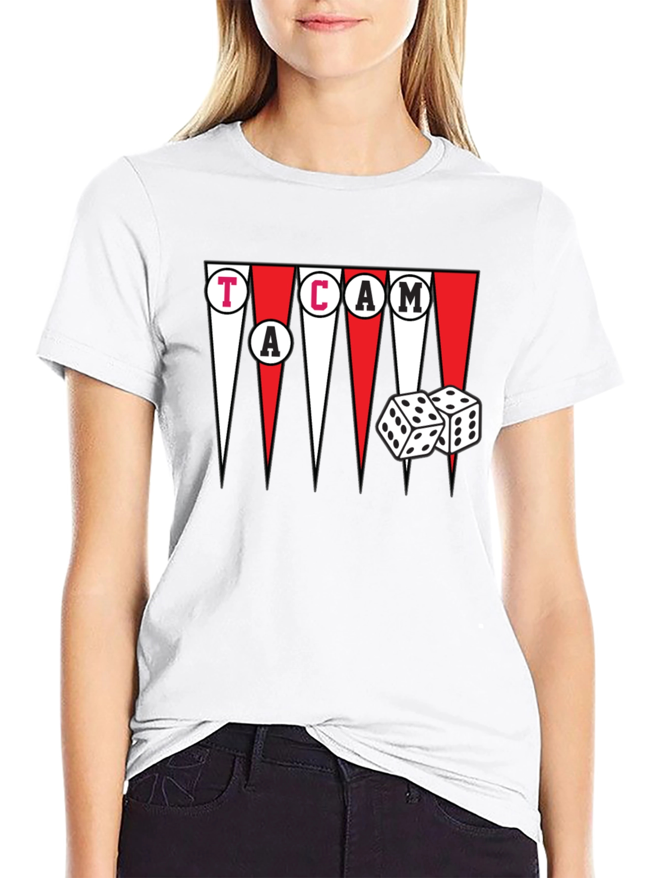 Backgammon Dice Graphic T-Shirt - Game Night Ready
