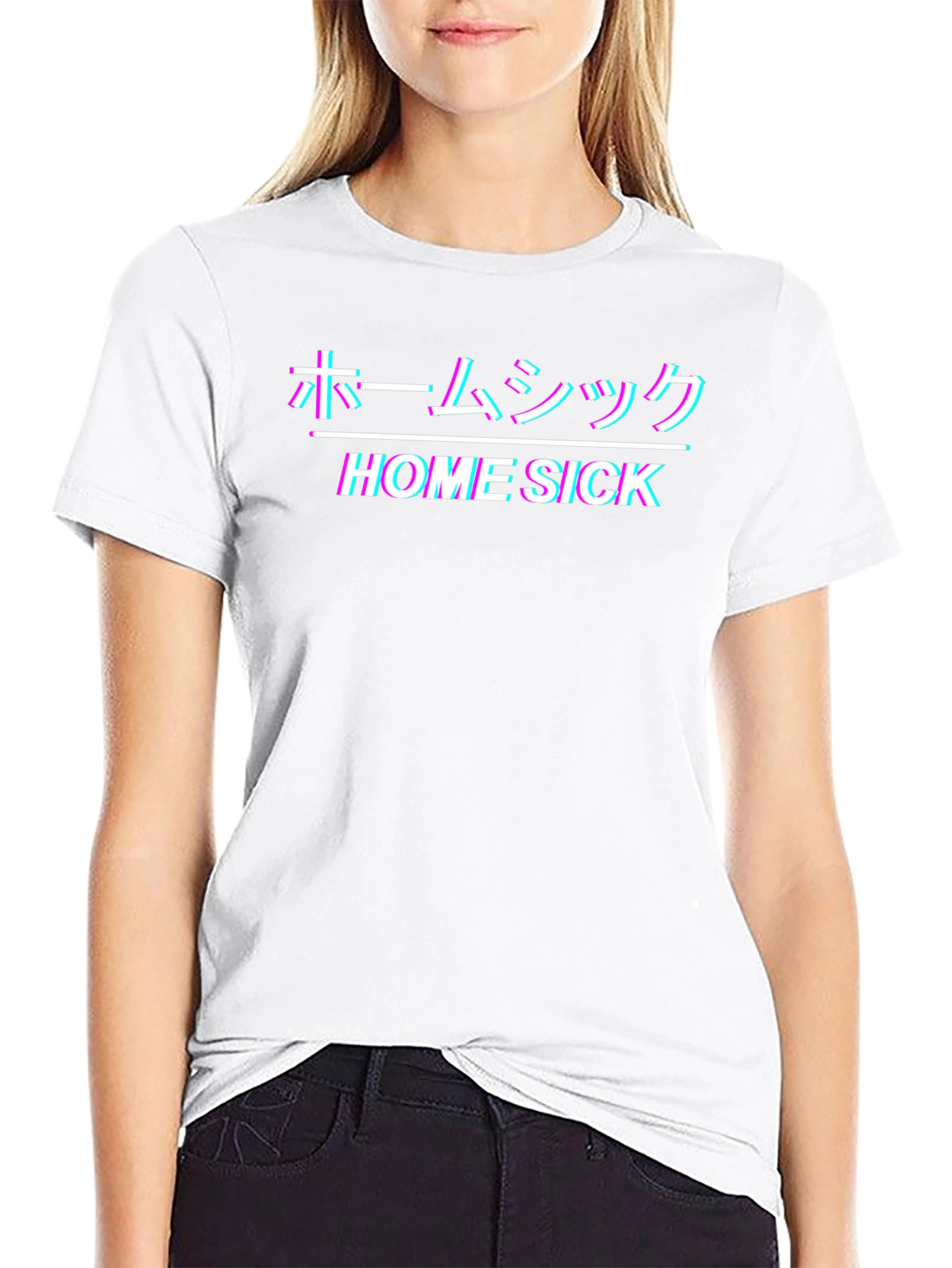Home Sick Tee - Japanese Vaporwave Style Shirt