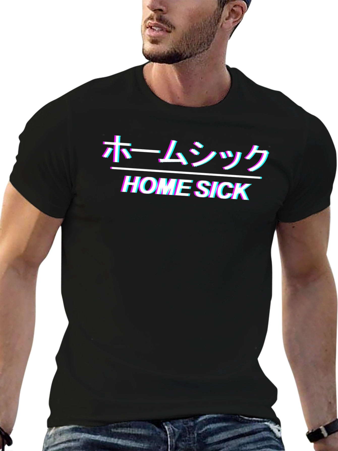 Home Sick Tee - Japanese Vaporwave Style Shirt