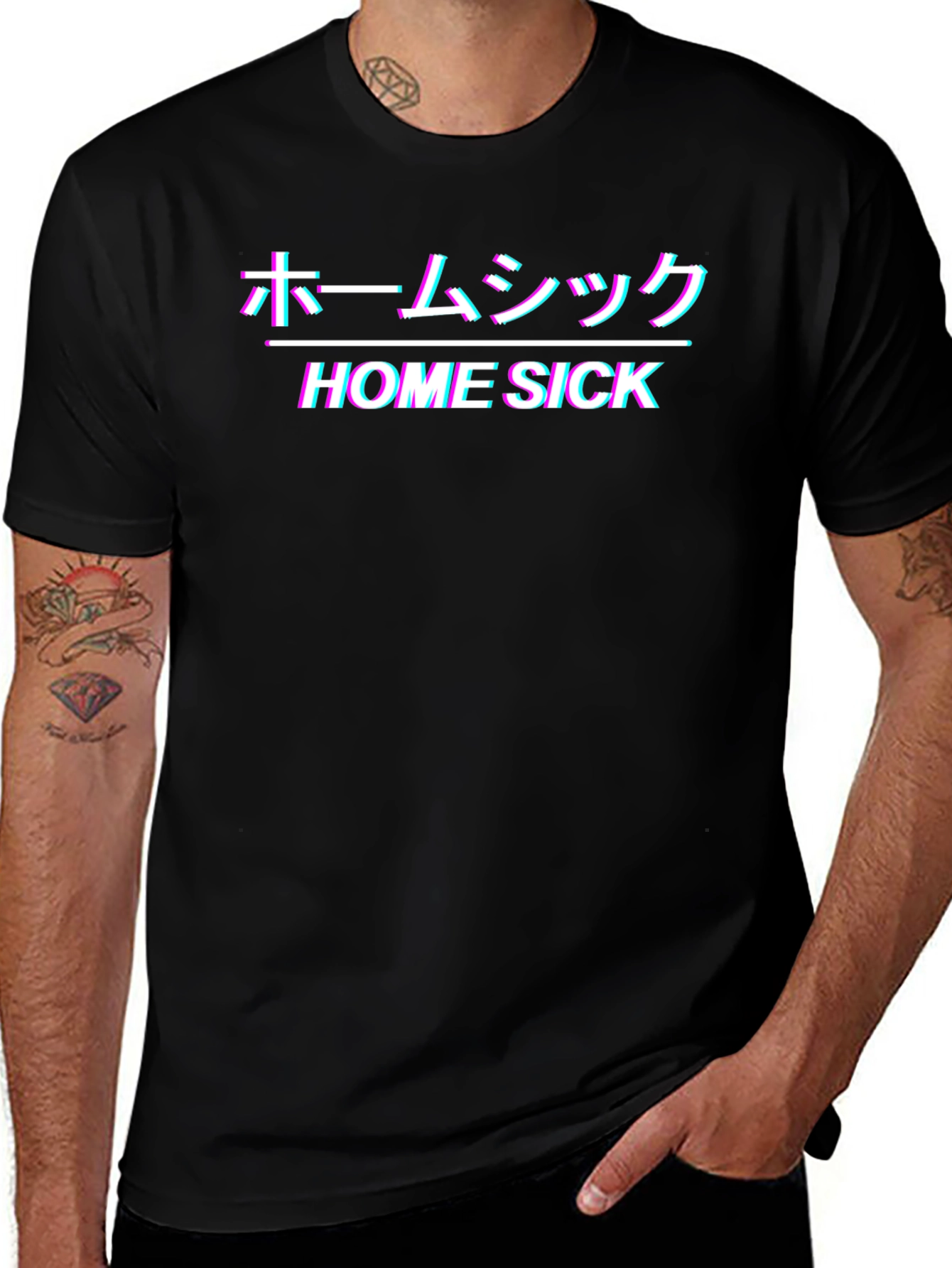 Home Sick Tee - Japanese Vaporwave Style Shirt