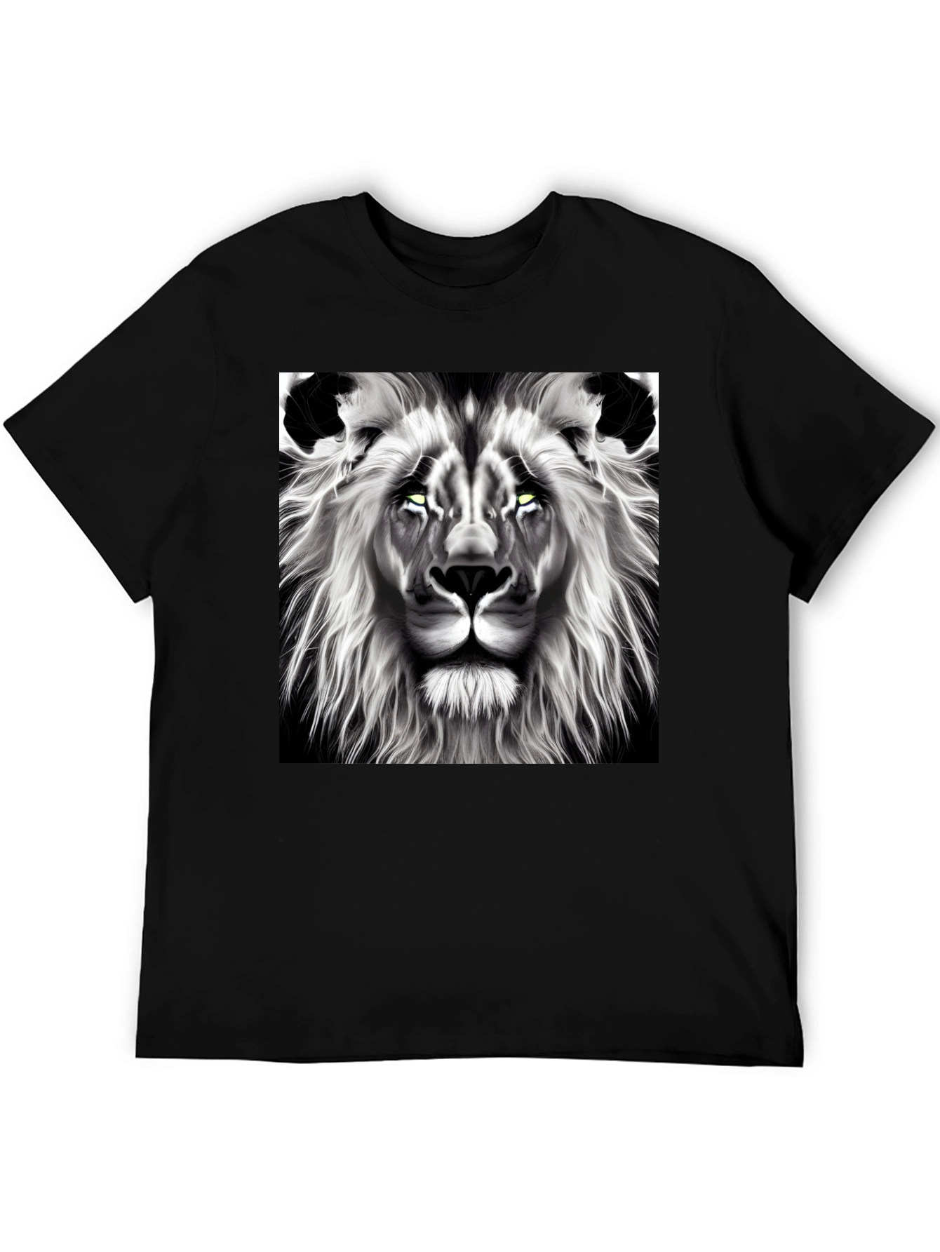 Lion Graphic Tee - Bold Black T-Shirt