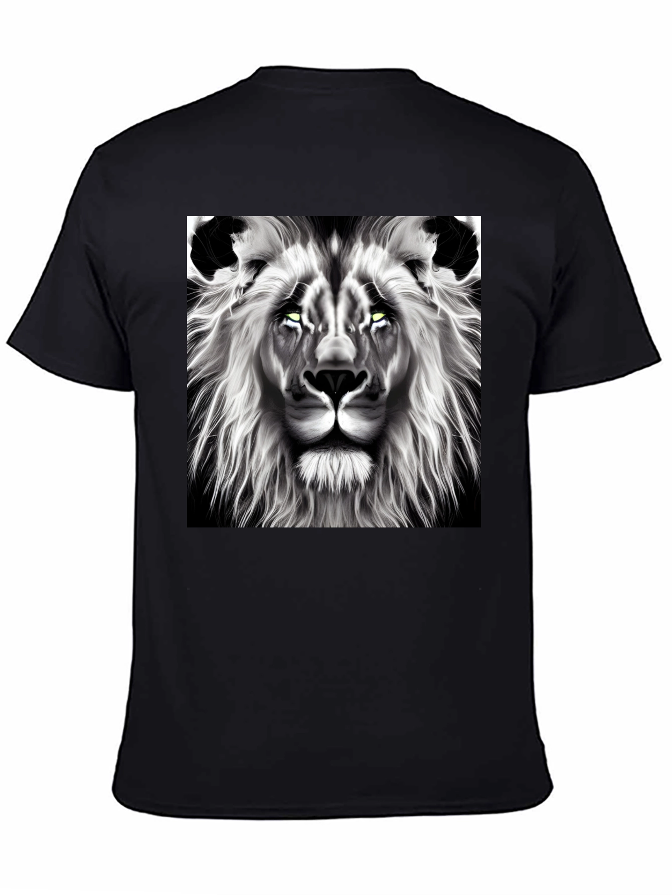 Lion Graphic Tee - Bold Black T-Shirt