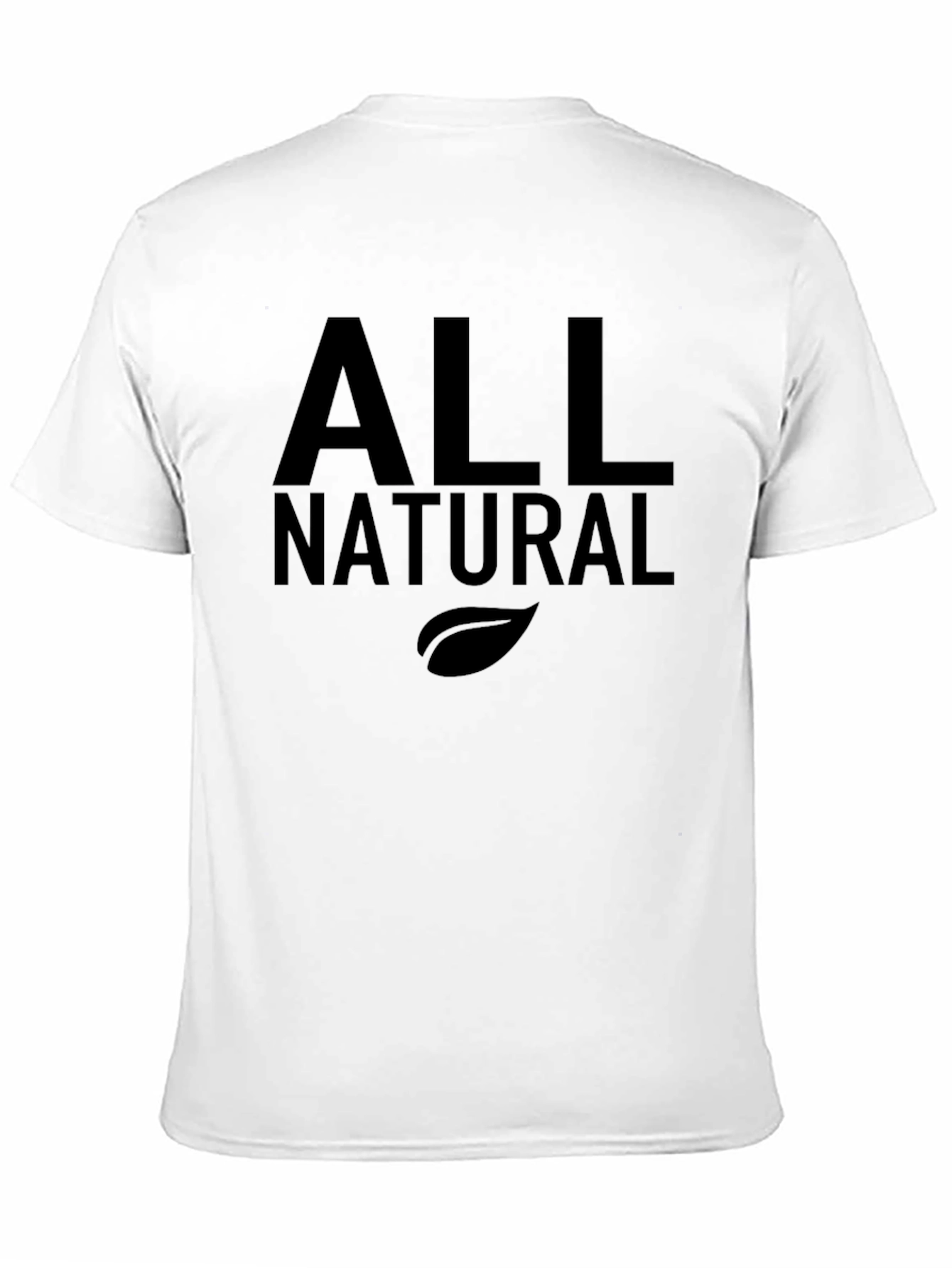 All Natural Black Graphic T-Shirt - Soft Cotton Blend