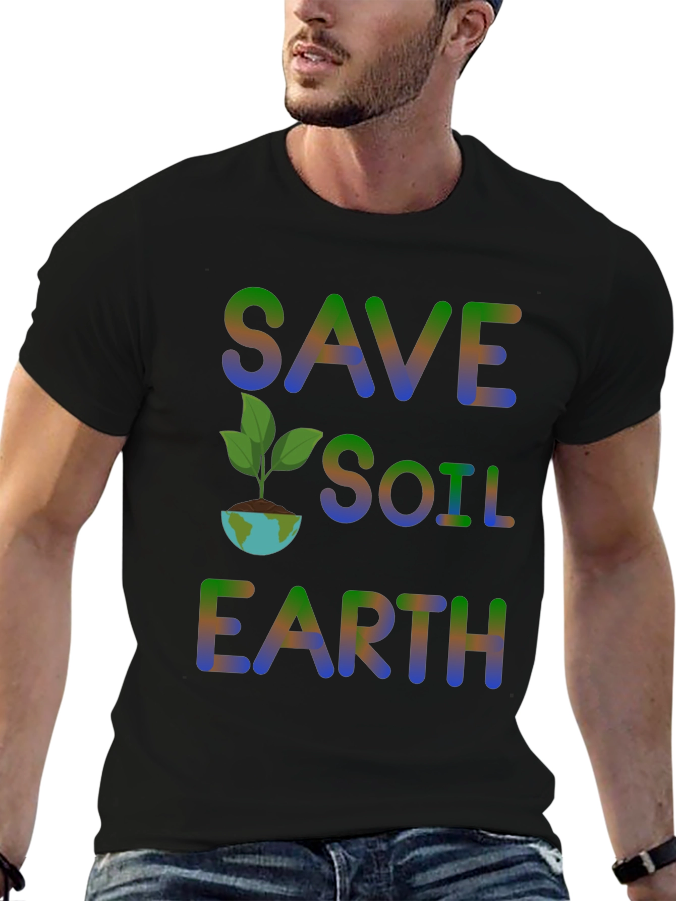 Save Soil Earth T-Shirt - Environmental Awareness