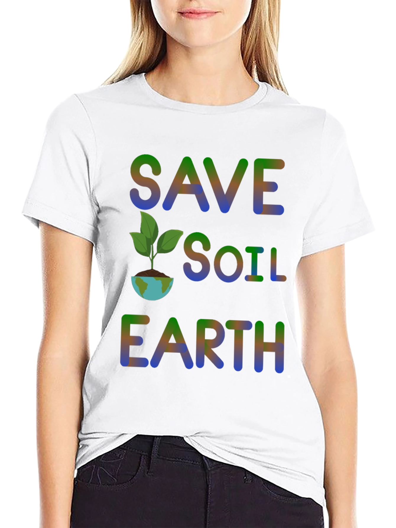 Save Soil Earth T-Shirt - Environmental Awareness
