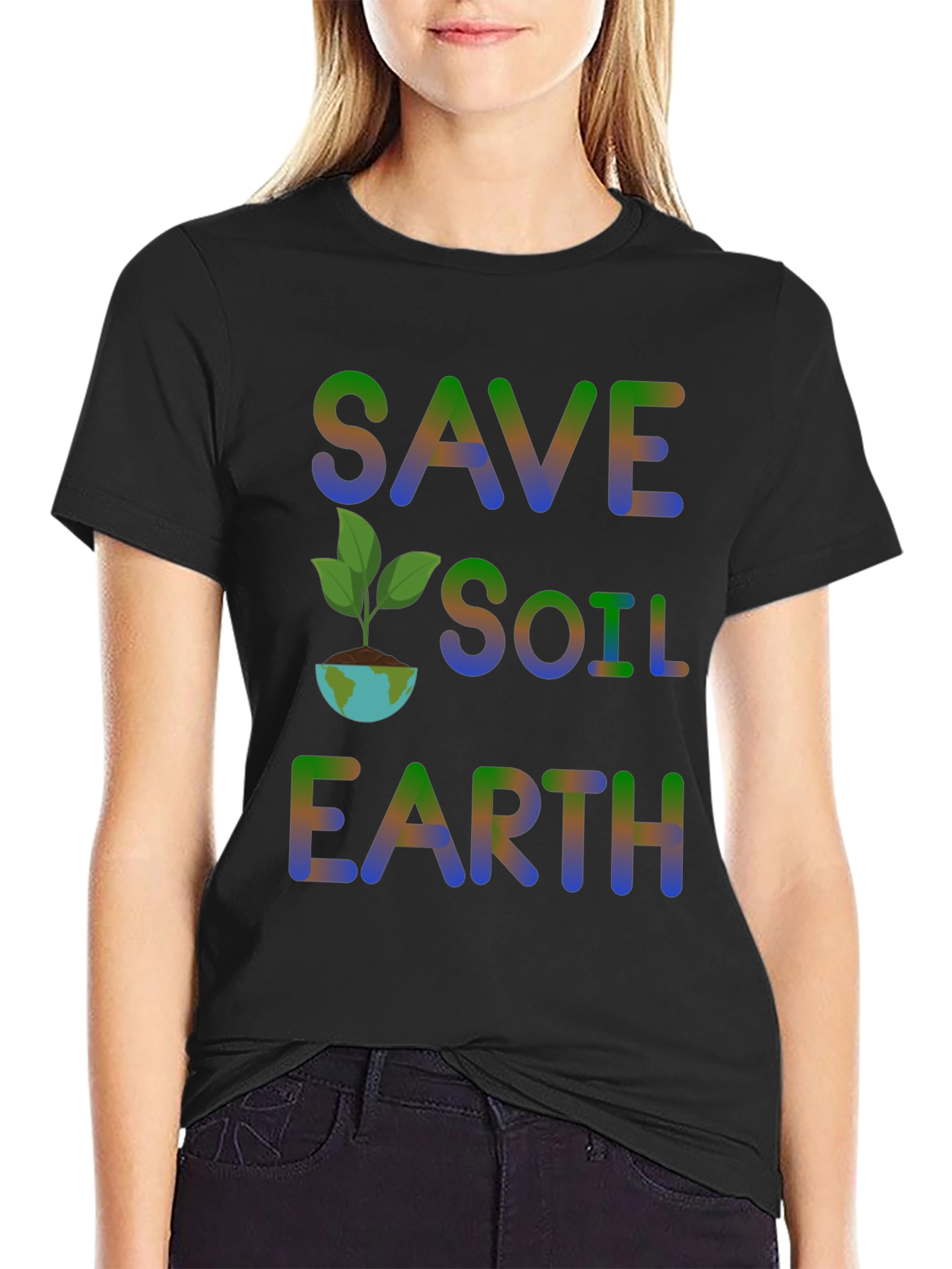 Save Soil Earth T-Shirt - Environmental Awareness