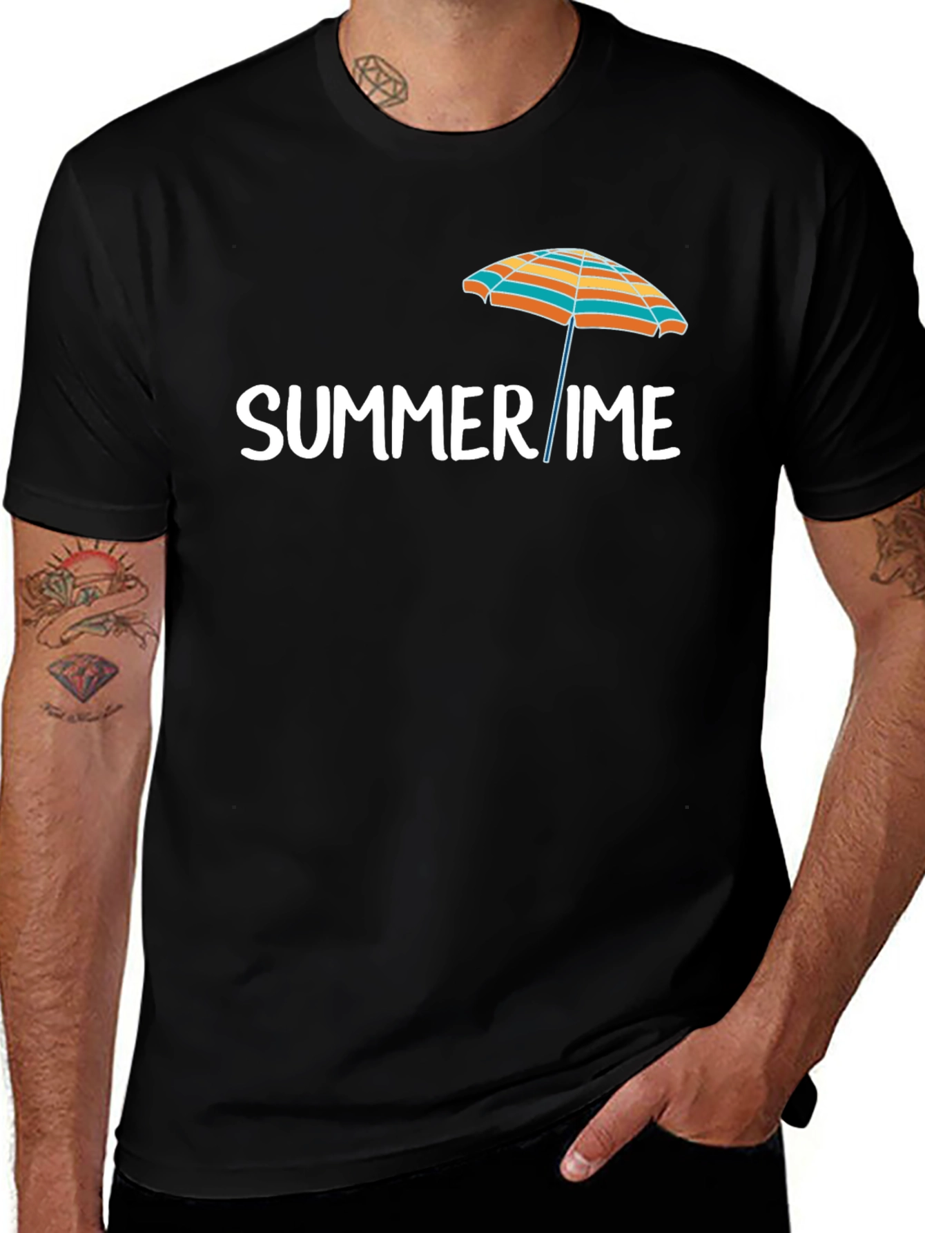 Summer Time Graphic Tee - Black