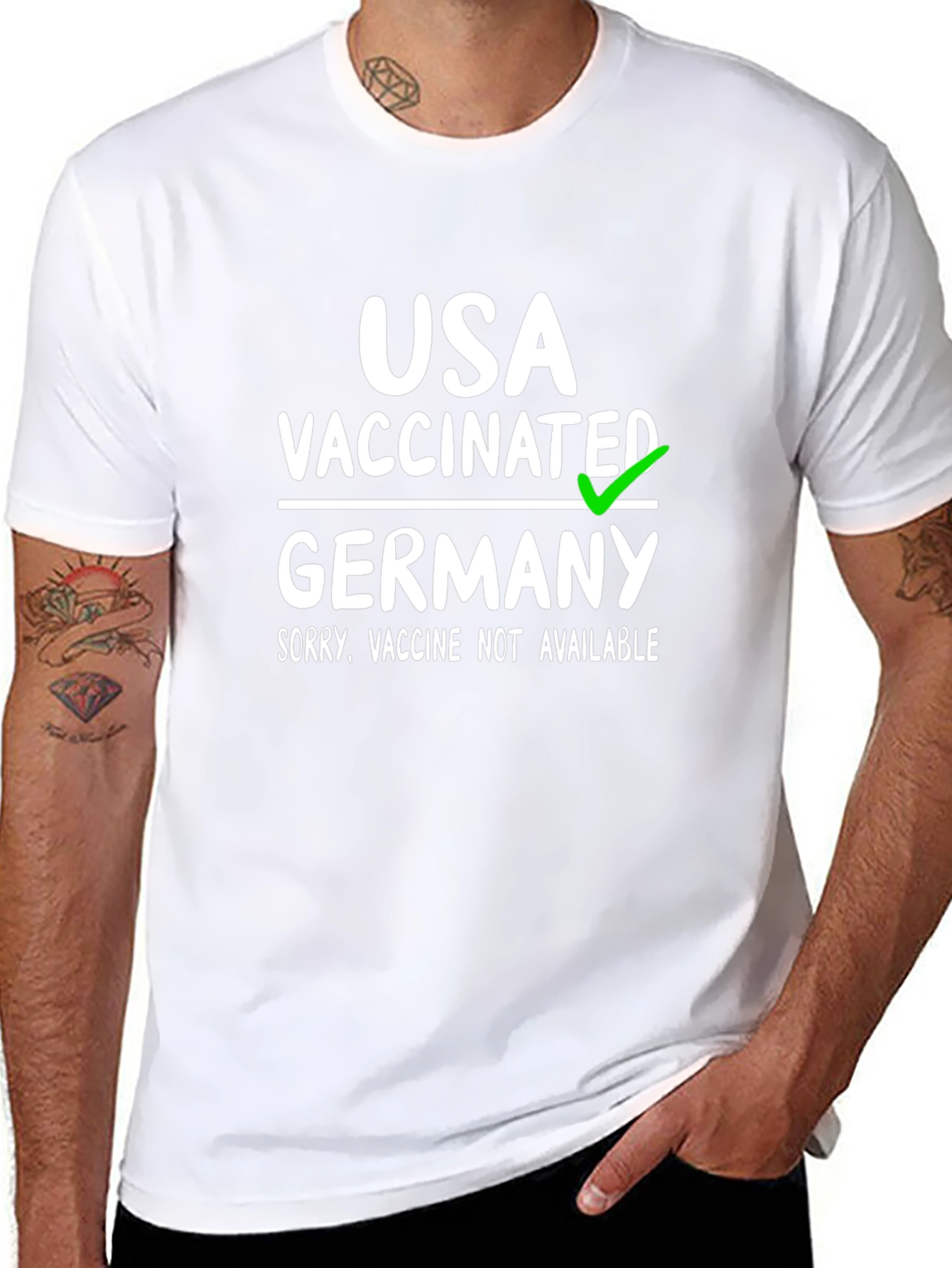 USA Vaccinated vs. Germany T-Shirt