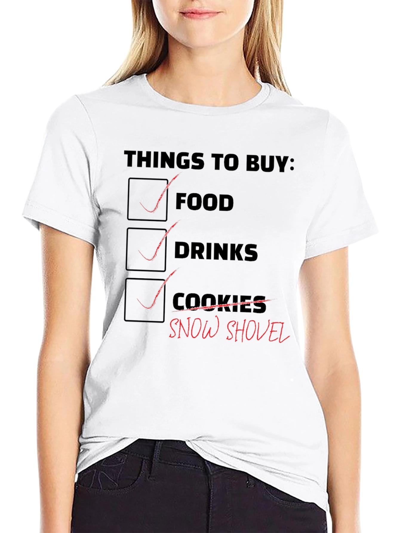 Grocery List Graphic T-Shirt