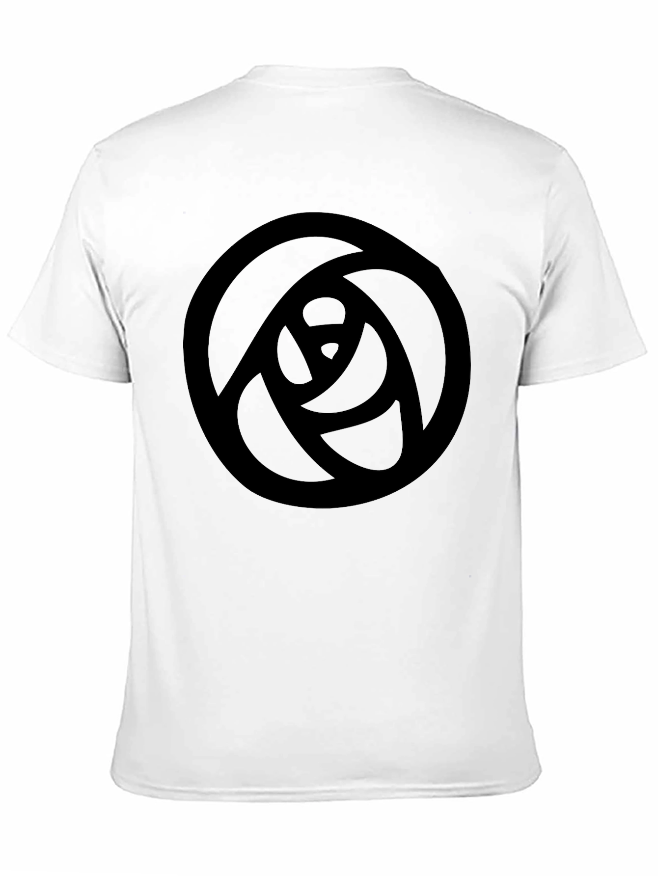 Modern Rose Graphic Black T-Shirt