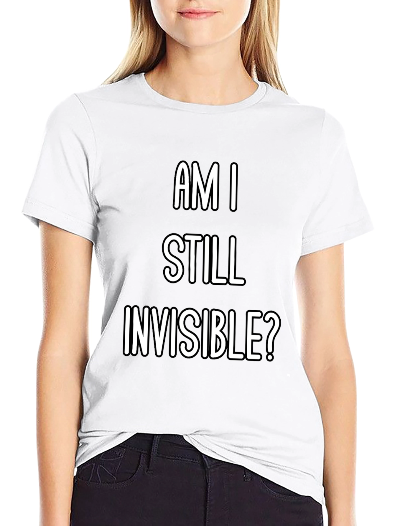Am I Still Invisible? Graphic Tee - Black