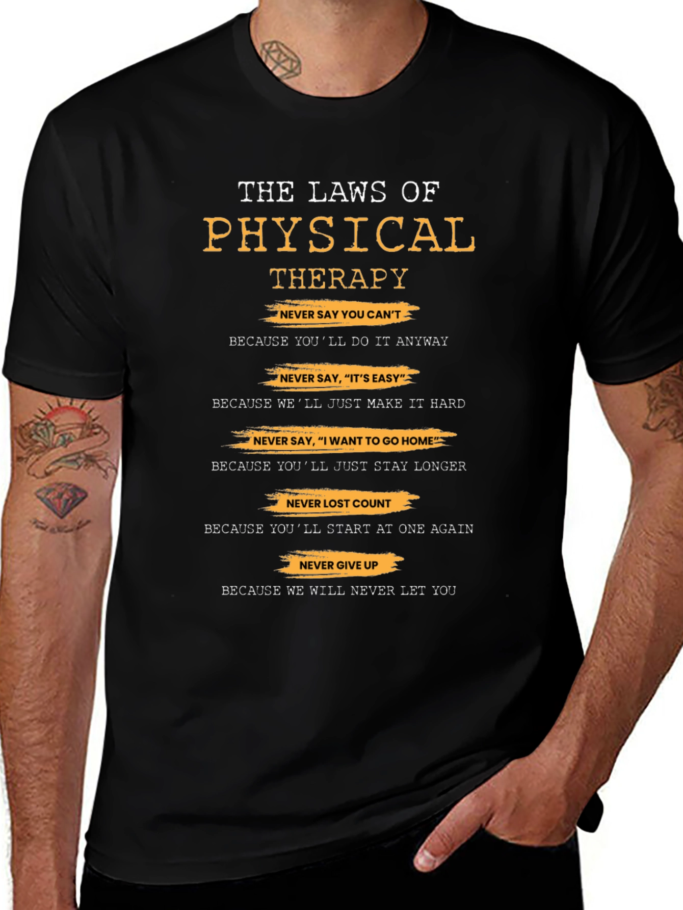 Physical Therapy Laws T-Shirt - Therapist Gift