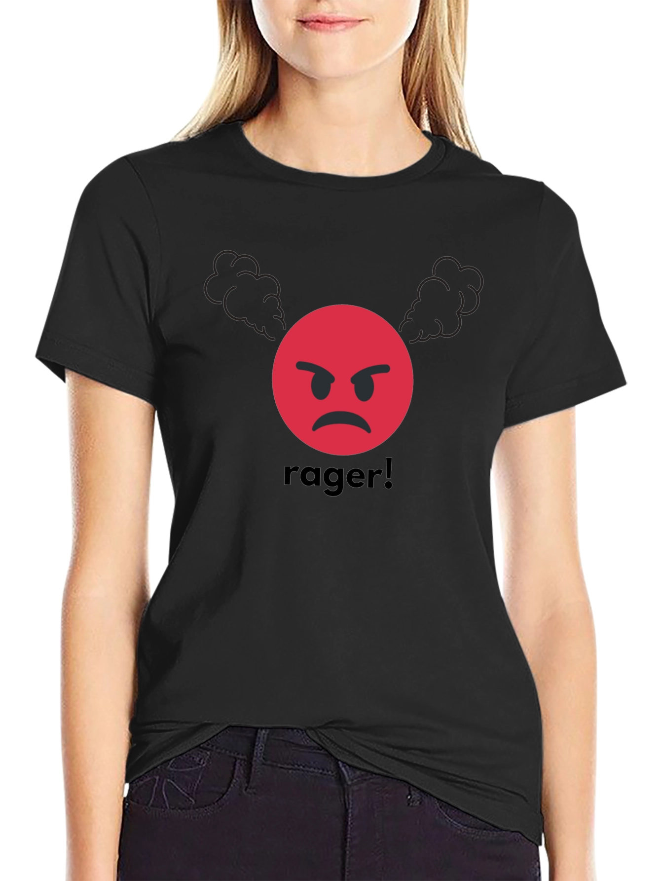 Rager Emoji T-Shirt - Angry Expression