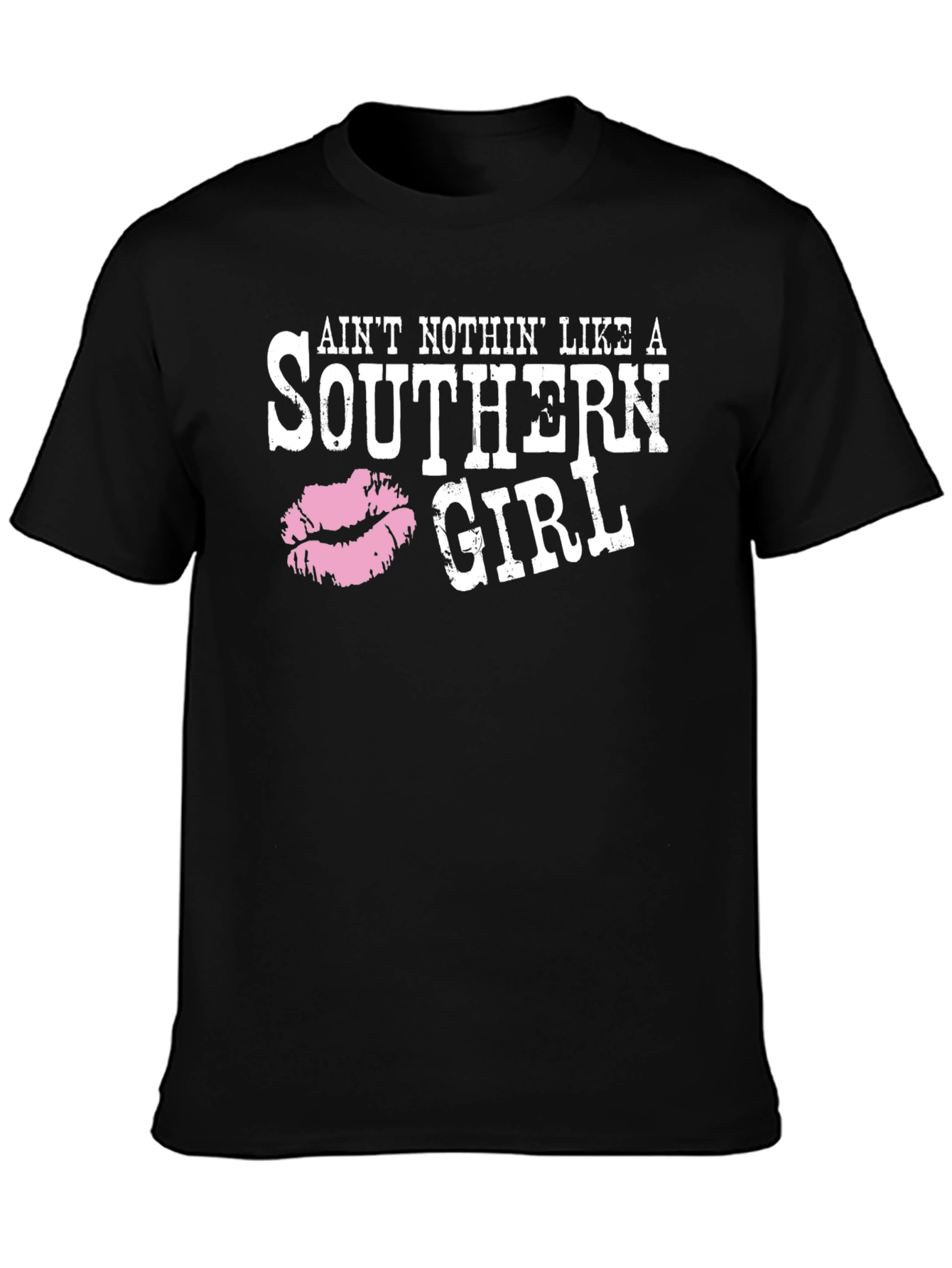 Southern Girl Graphic T-Shirt - Black Cotton Tee