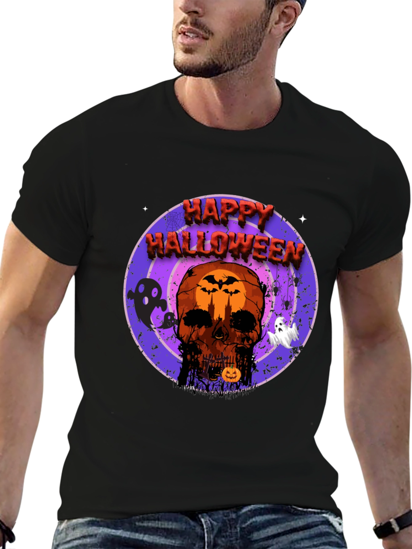 Happy Halloween Skull T-Shirt