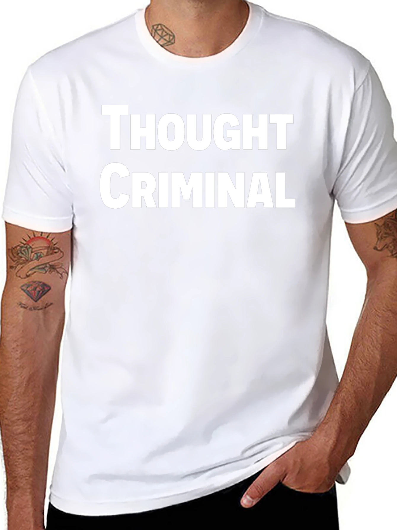 Thought Criminal T-Shirt - Bold Statement Tee