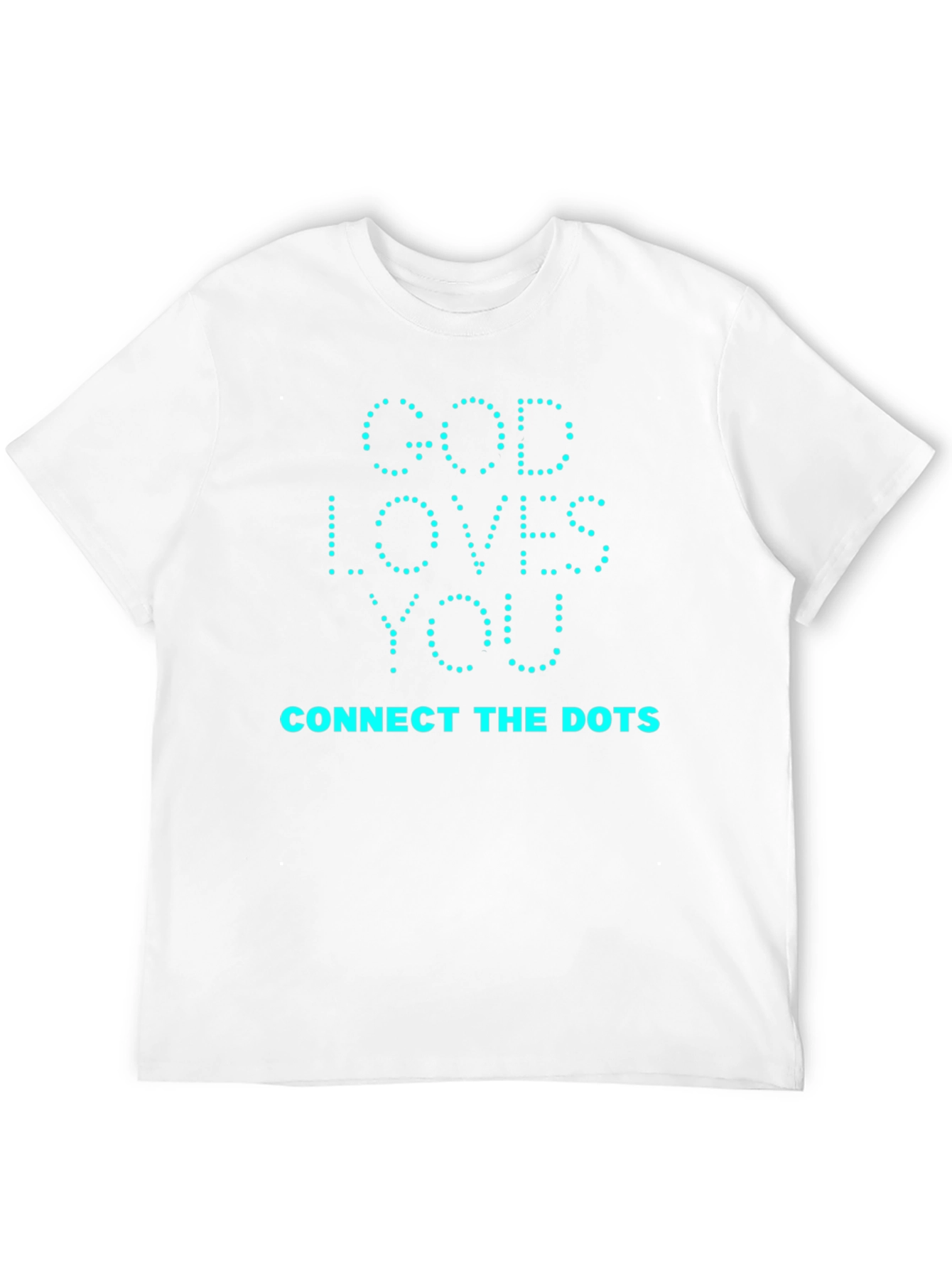 God Loves You Connect The Dots Black T-Shirt