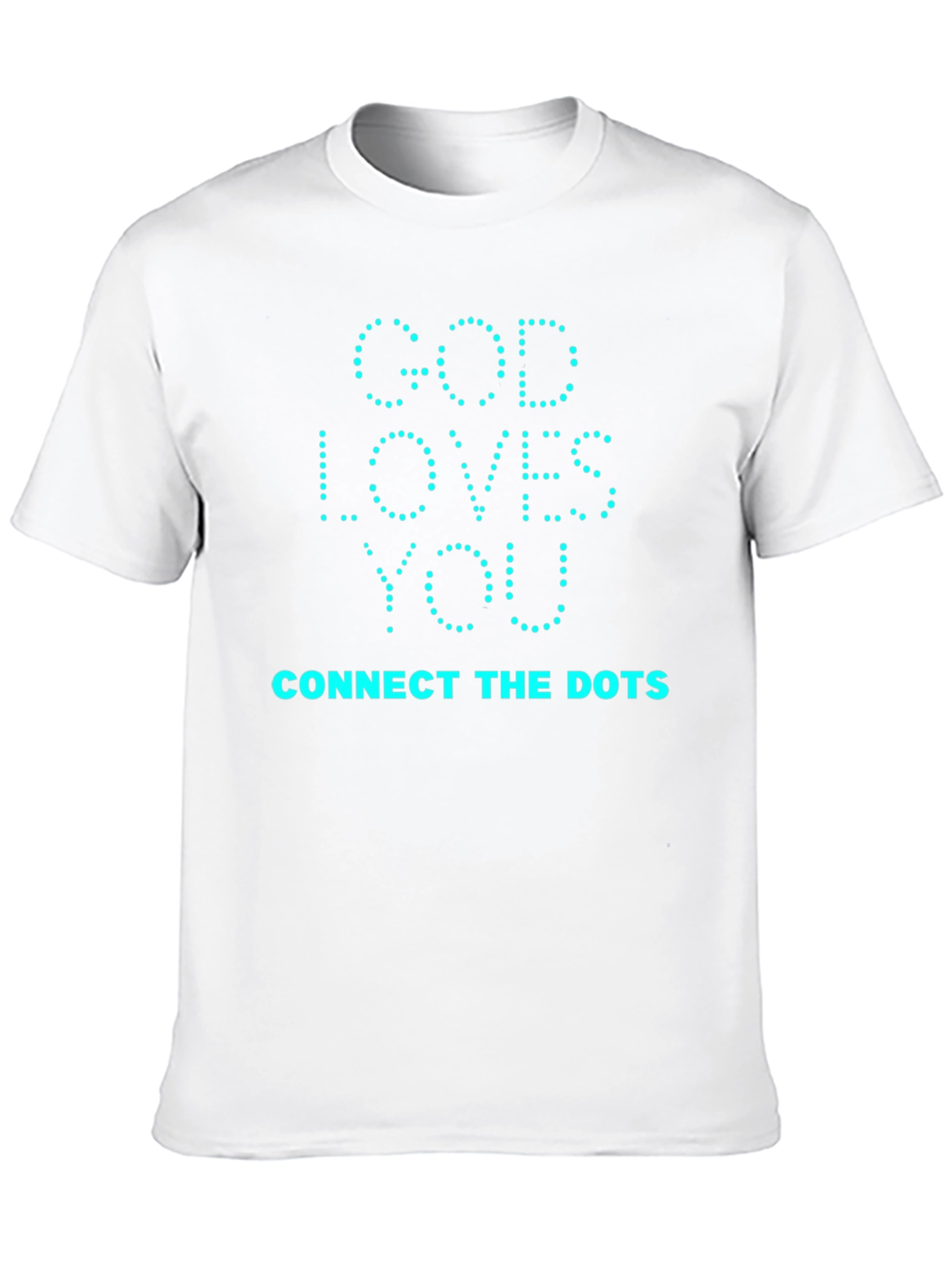 God Loves You Connect The Dots Black T-Shirt