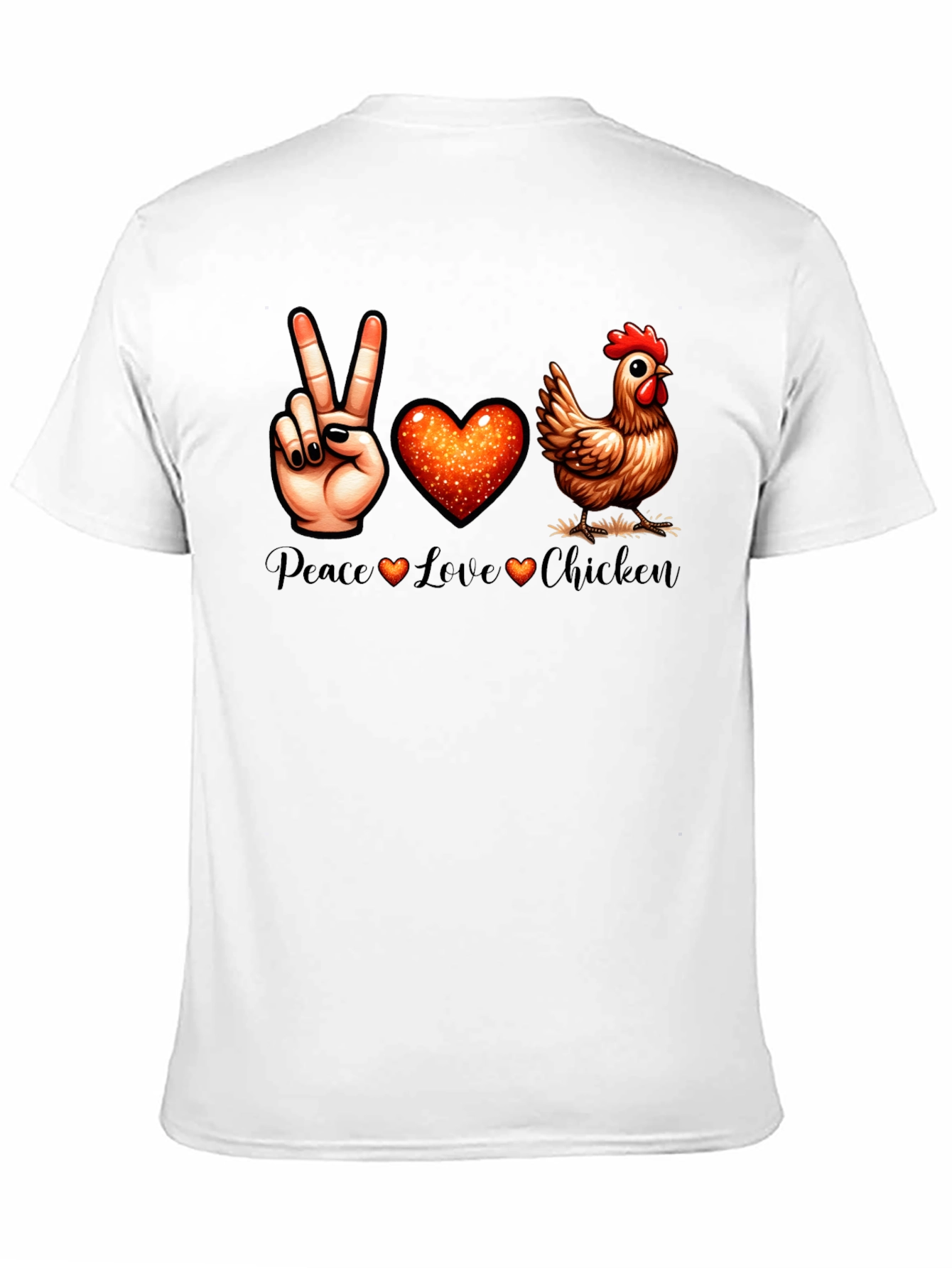 Peace Love Chicken T-Shirt