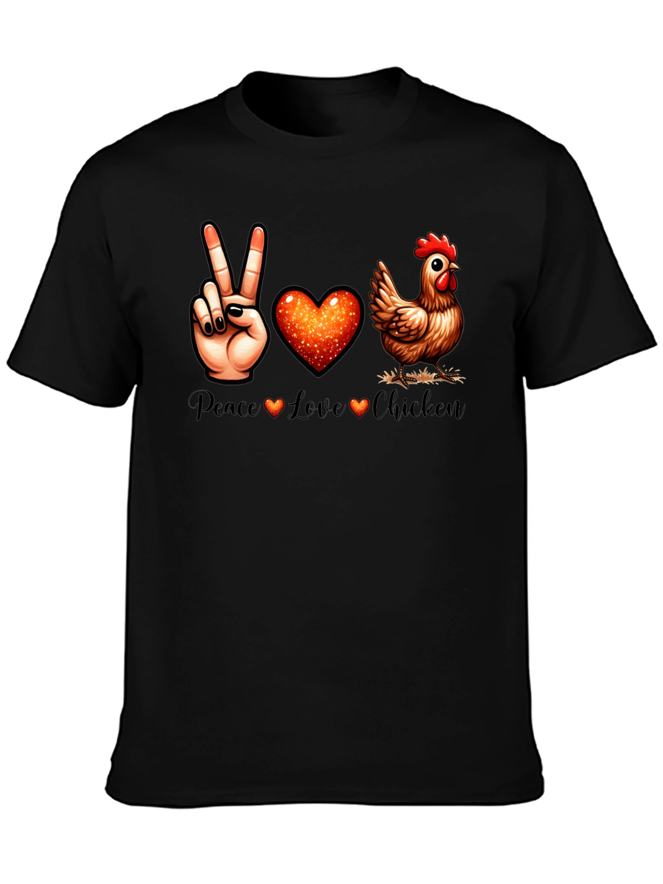 Peace Love Chicken T-Shirt