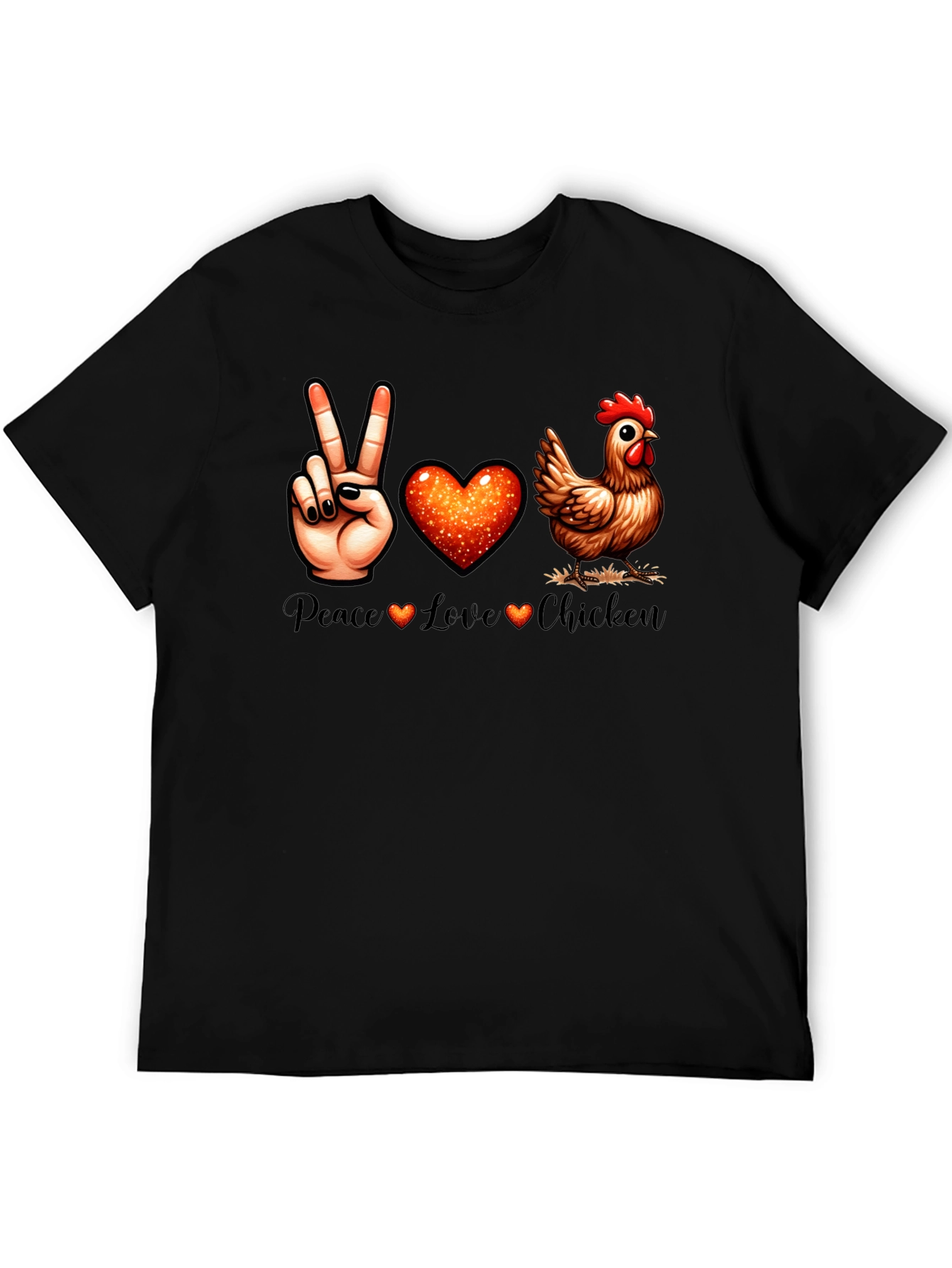 Peace Love Chicken T-Shirt
